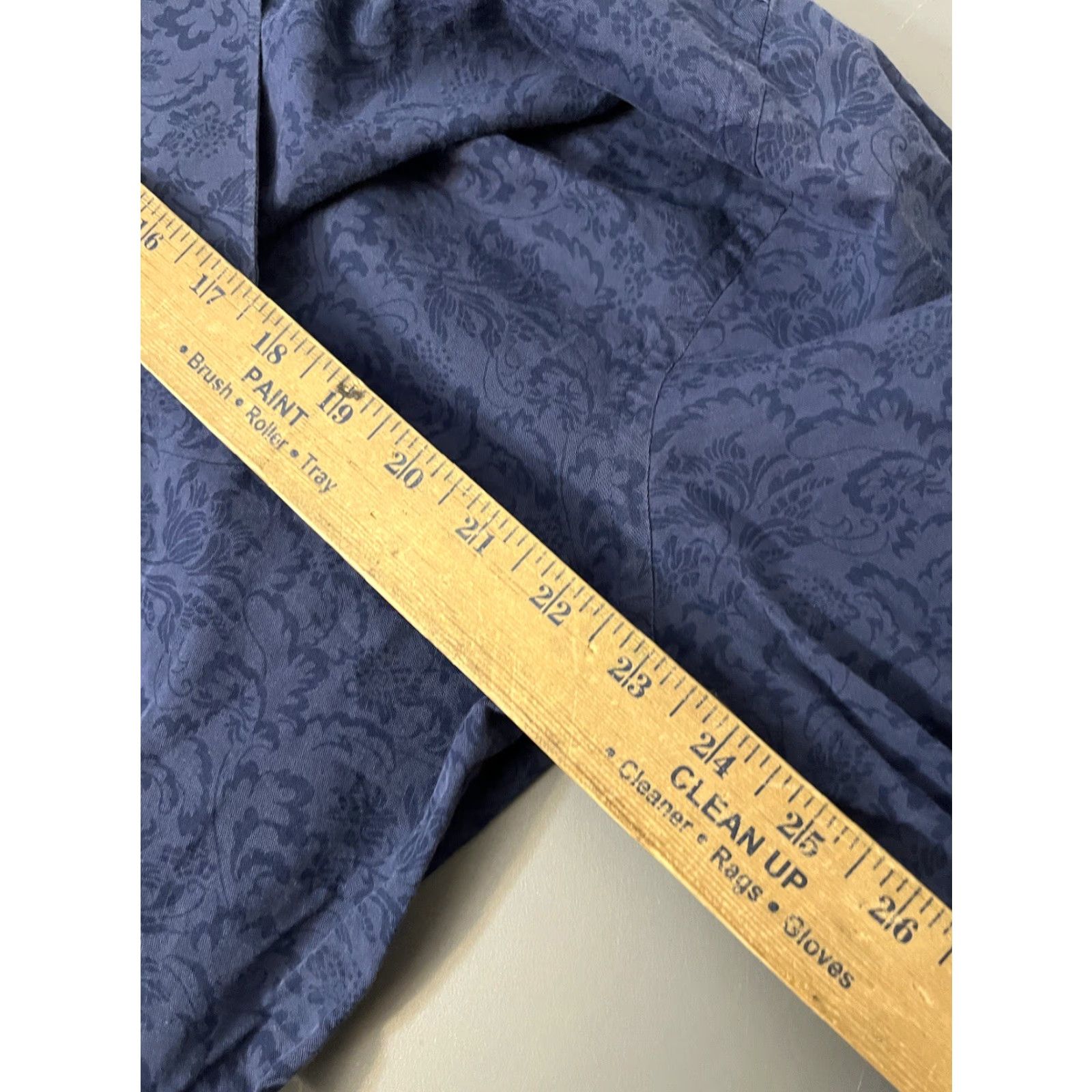 Express Express Button Down Shirt XL Long Sleeve Slim Fit Blue Floral Men’s Shirt Size US XL / EU 56 / 4 - 5 Thumbnail