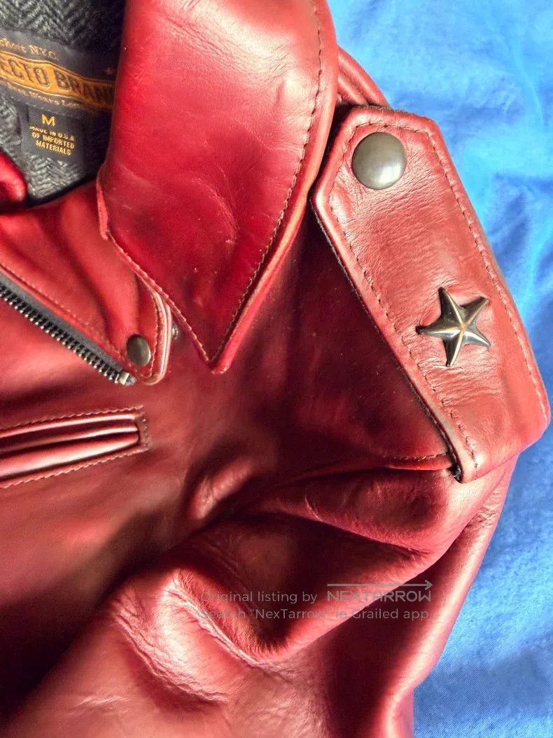 Schott Schott Cable-stayed leather jacket Size US M / EU 48-50 / 2 - 6 Thumbnail