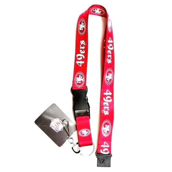 Other San Franciso 49ers Team Lanyard Keychain 2 Sided Old English Size ONE SIZE - 1 Thumbnail