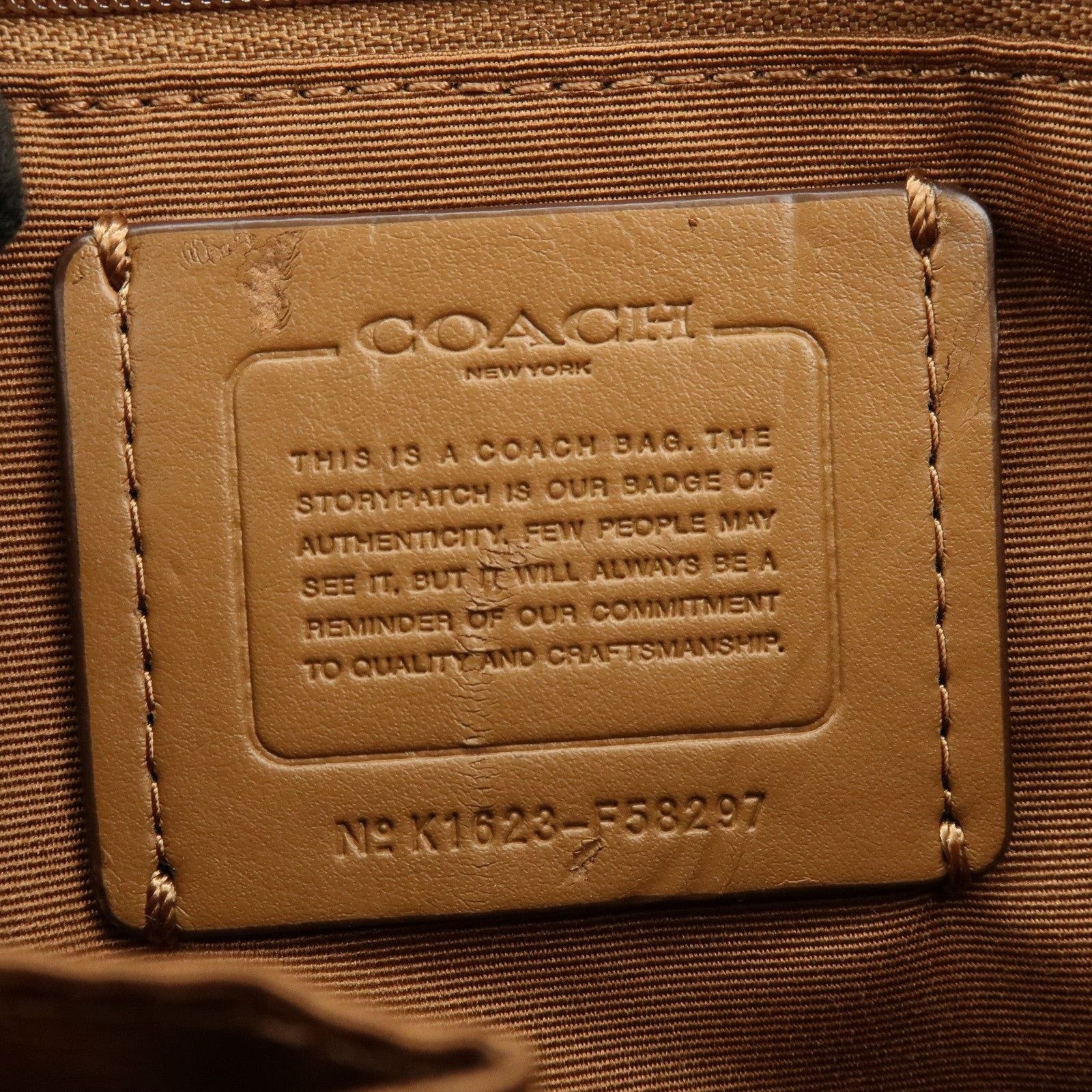 Coach Coach Signature PVC Coated Canvas Crossbody Bag Brown Size ONE SIZE - 8 Thumbnail