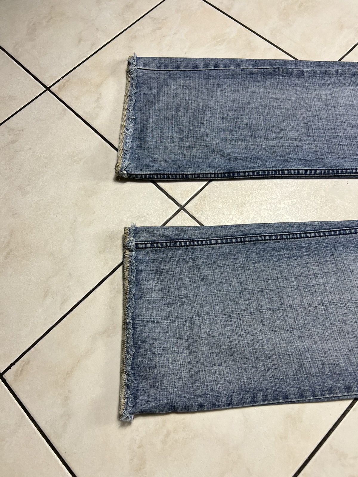 If Six Was Nine Vintage Teddy Smith y2k distressed denim flared jeans pants Size US 34 / EU 50 - 9 Thumbnail