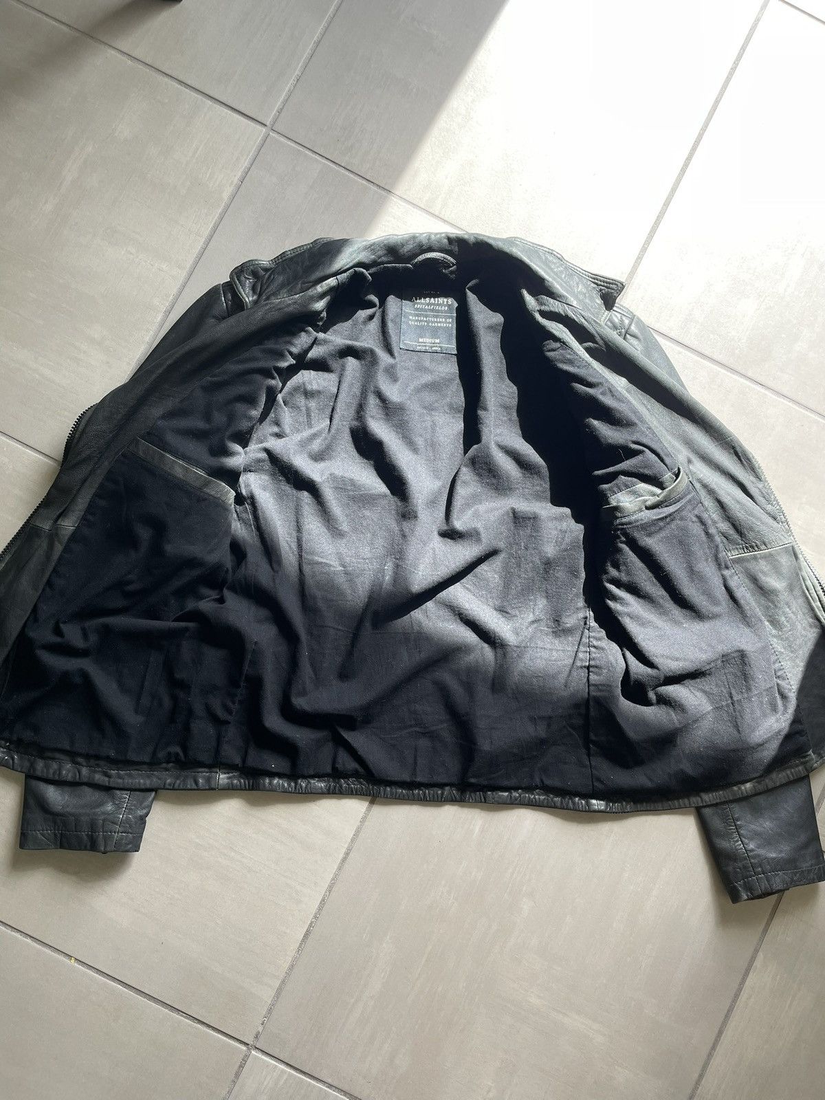 Allsaints AllSaints Spitalfield leather cargo jacket Size US M / EU 48-50 / 2 - 2 Thumbnail