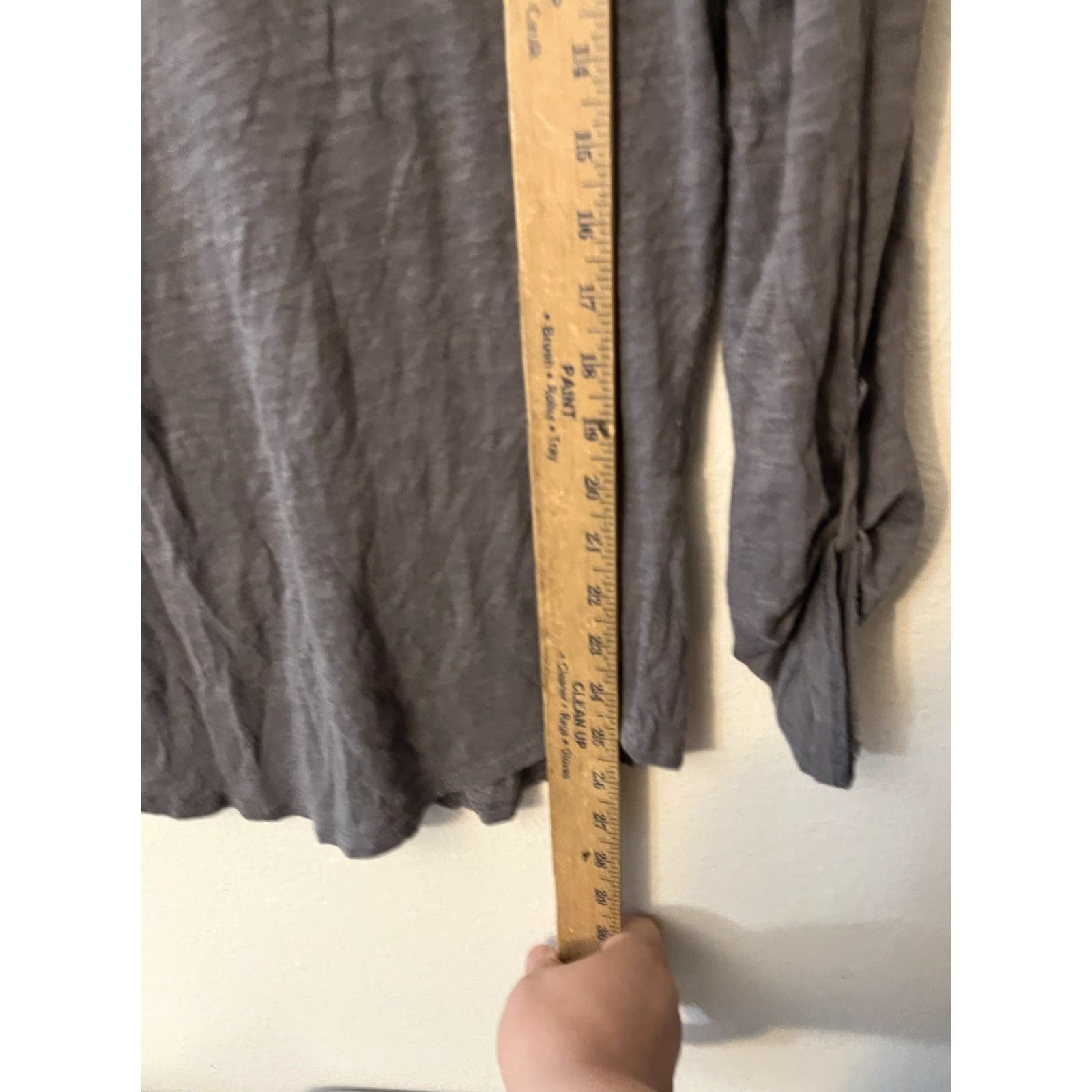 Calvin Klein Calvin Klein Gray Knit Shirt Long Sleeve V Neck Loose Fit Pullover Casual Ladies Medium Size M / US 6-8 / IT 42-44 - 4 Thumbnail
