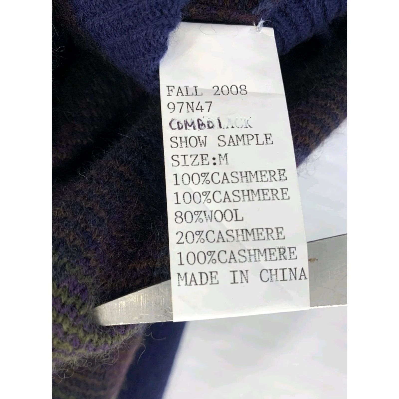 Ralph Lauren Purple Label Ralph Lauren Purple Label Cardigan Sweater Plaid Front Navy Men’s M Size US M / EU 48-50 / 2 - 4 Thumbnail