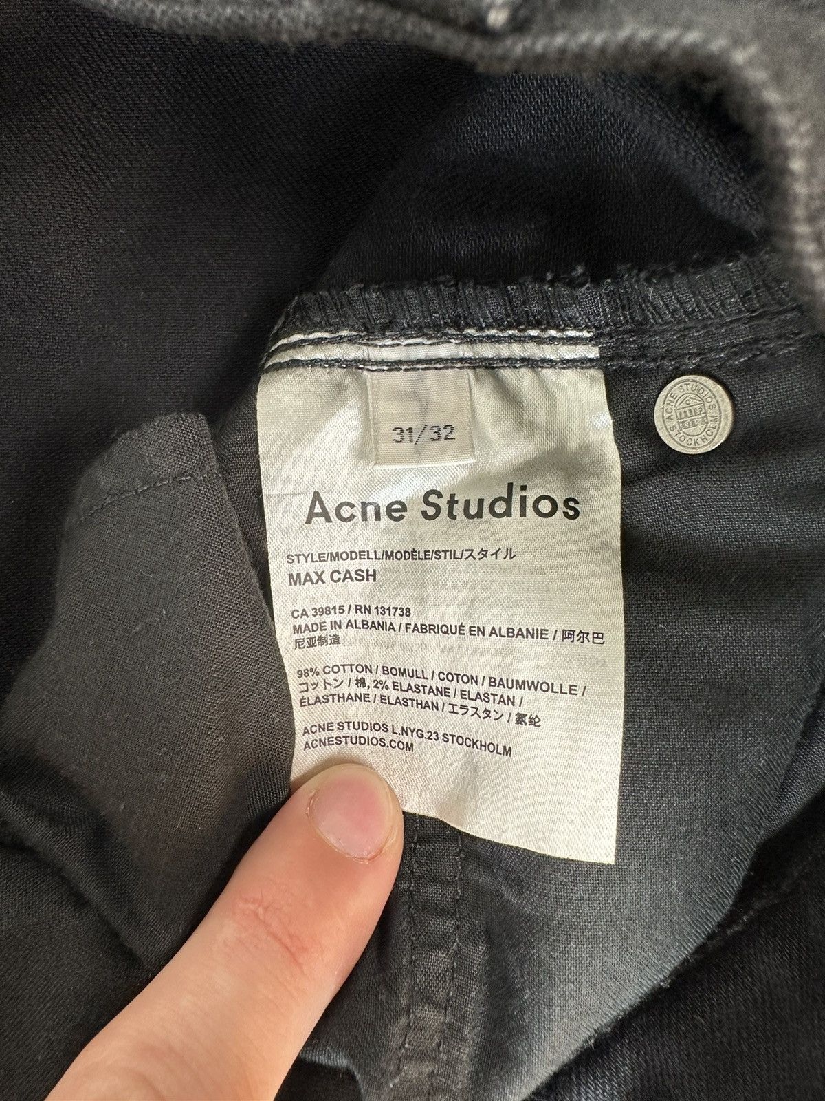 Acne Studios Acne Studios Max Cash Denim Jeans Size US 31 - 9 Thumbnail