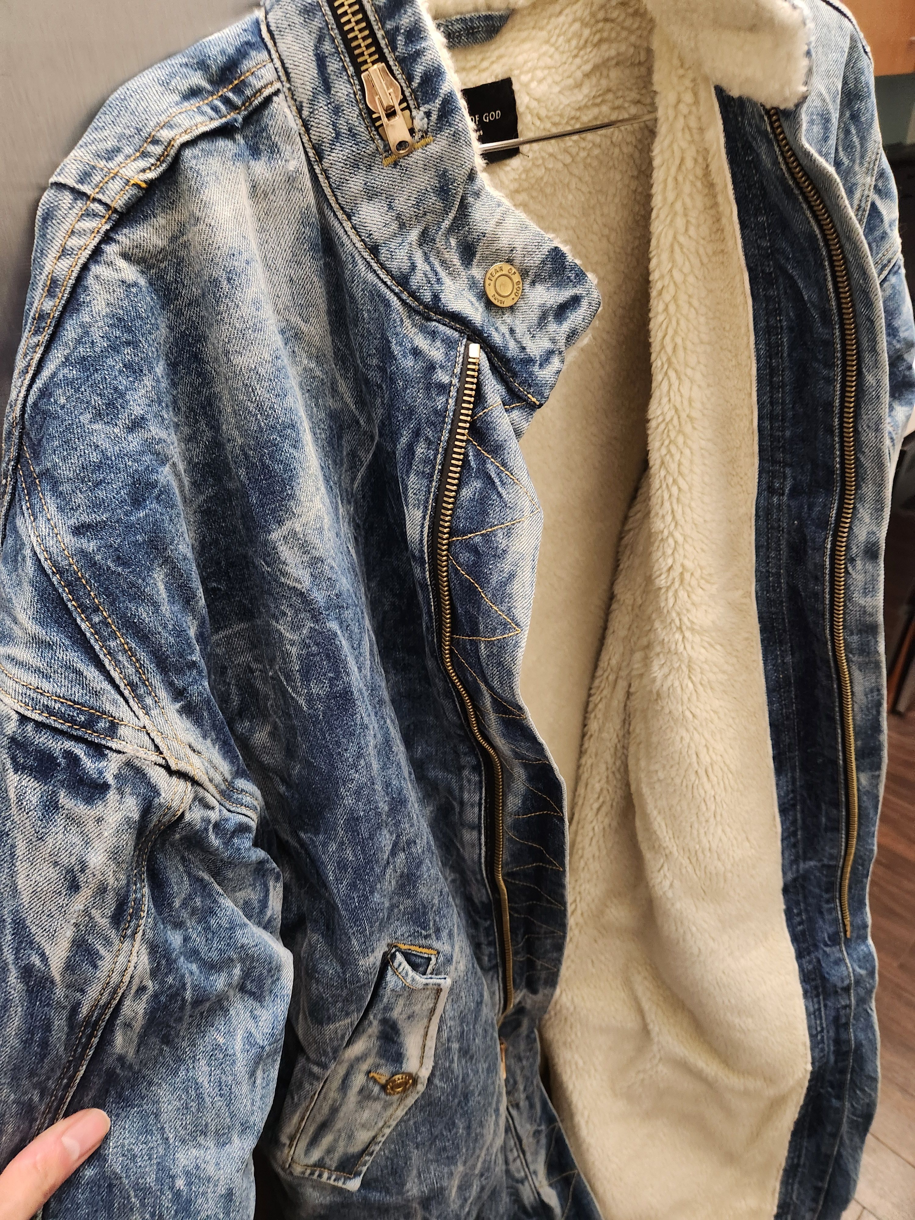 Fear of God Denim shearling Coat Size US M / EU 48-50 / 2 - 2 Thumbnail
