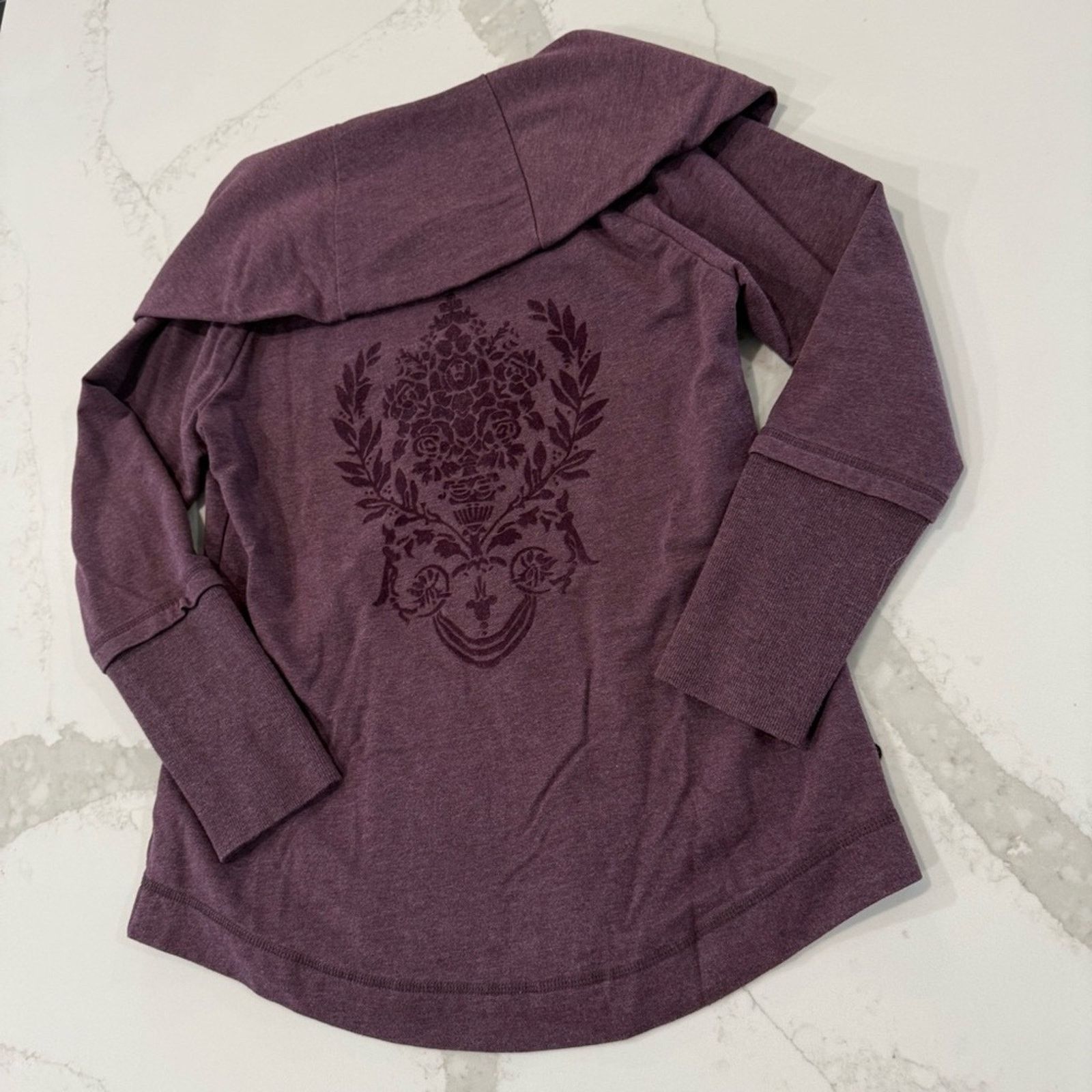 Soft Surroundings Soft Surroundings CowlNeck Damask Sweater Womens SmallPetite Size S / US 4 / IT 40 - 6 Thumbnail