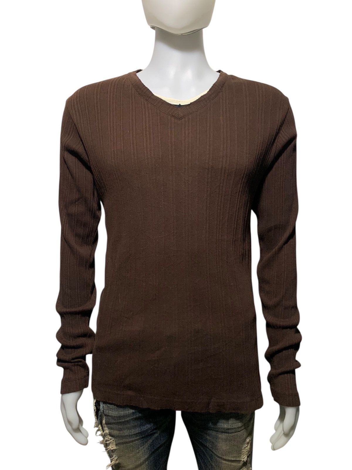 Takeo Kikuchi 2000s Takeo Kikuchi triple layer collar thermal longsleve Size US M / EU 48-50 / 2 - 3 Thumbnail