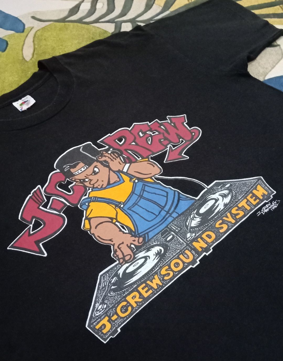 Band Tees × Rap Tees Vintage 90s J.Crew Sound System Dj Rapper T-shirt Size US L / EU 52-54 / 3 - 5 Thumbnail
