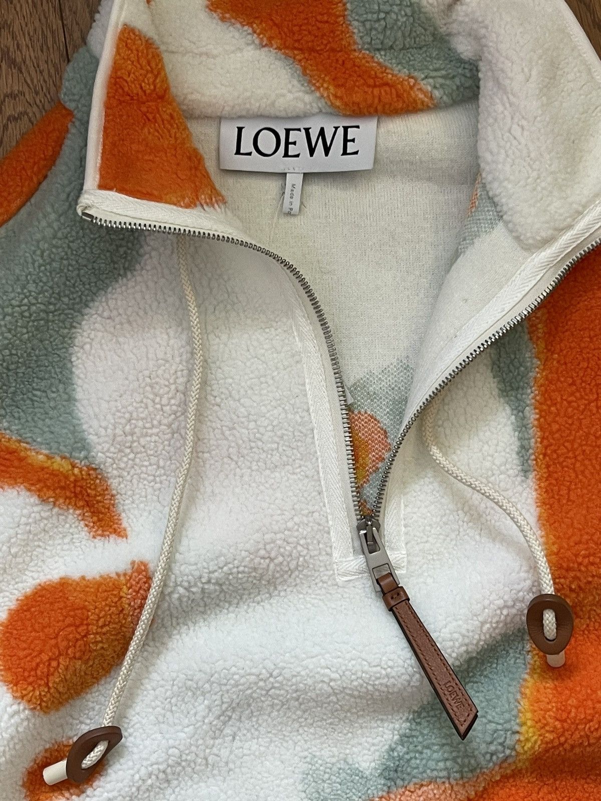 Loewe Loewe Silicone Melange Fleece Jacket Green/Orange Sz. S Size US S / EU 44-46 / 1 - 8 Thumbnail