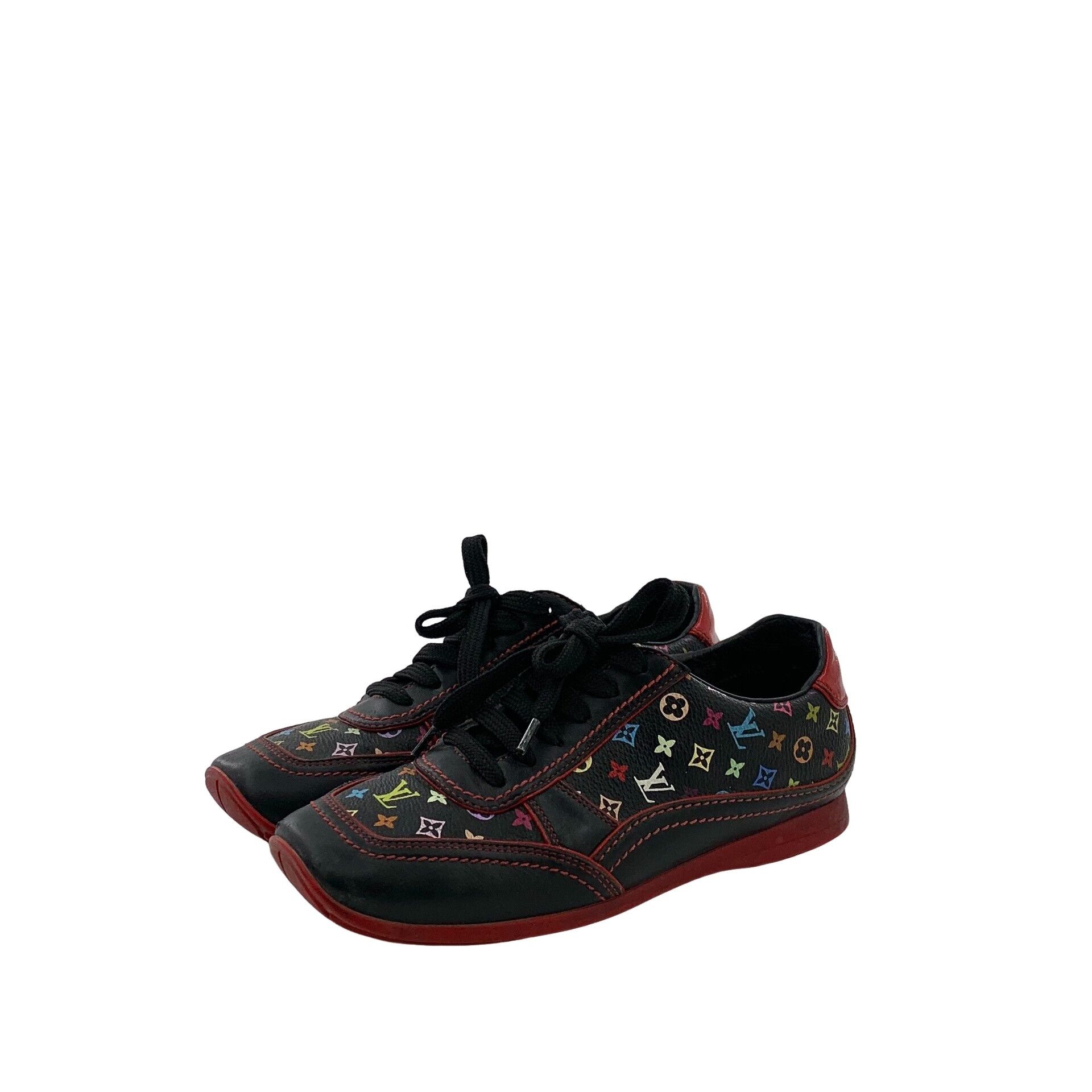 Louis Vuitton Louis Vuitton Multicolor Monogram Low-Top Sneakers 34.5 Size US 4.5 / IT 34.5 - 1 Thumbnail
