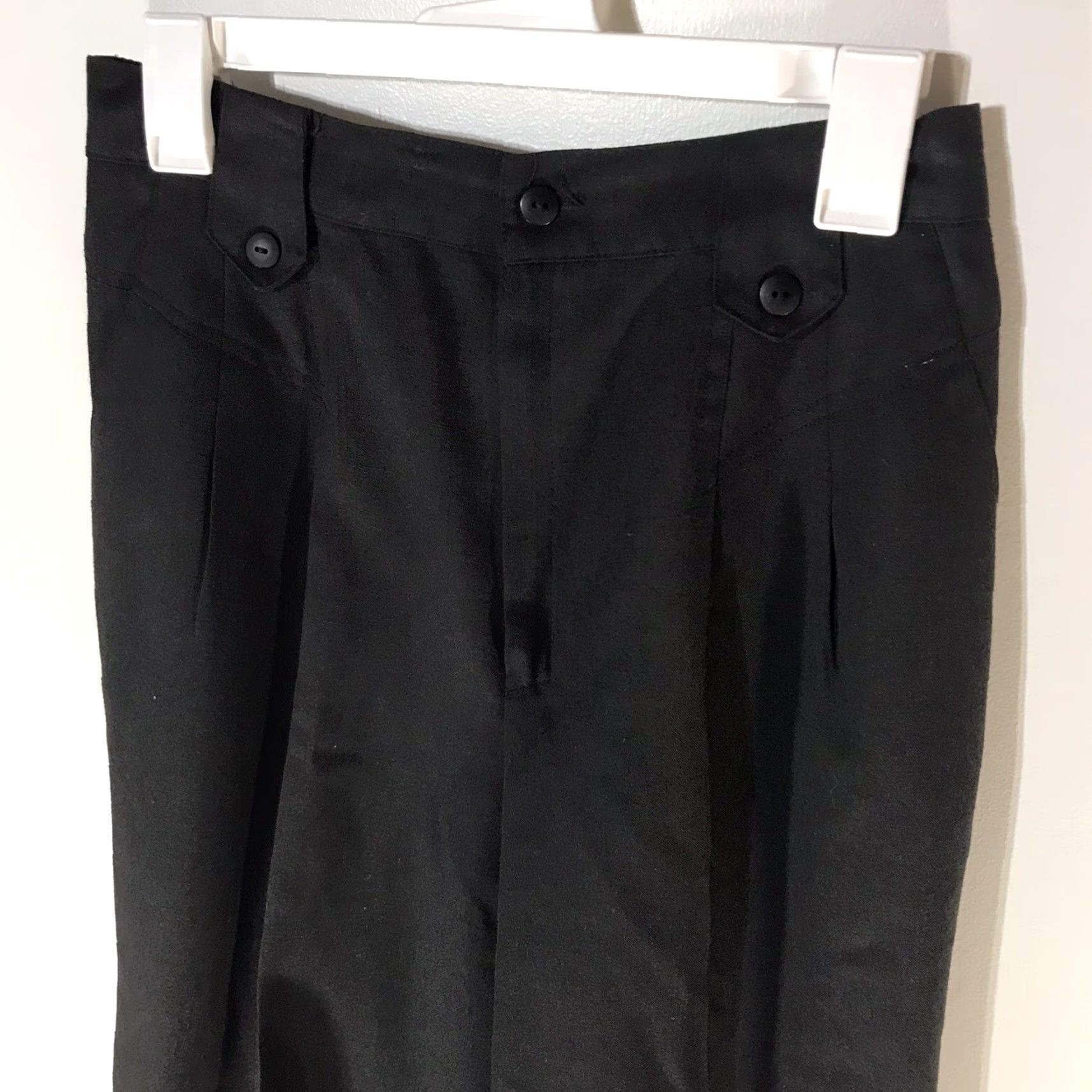 Casablanca VINTAGE Casablanca USA Black Dress Pants Womens Size 12 High Rise Casual Workwear Slim Fit Size 34" / US 12 / IT 48 - 2 Thumbnail