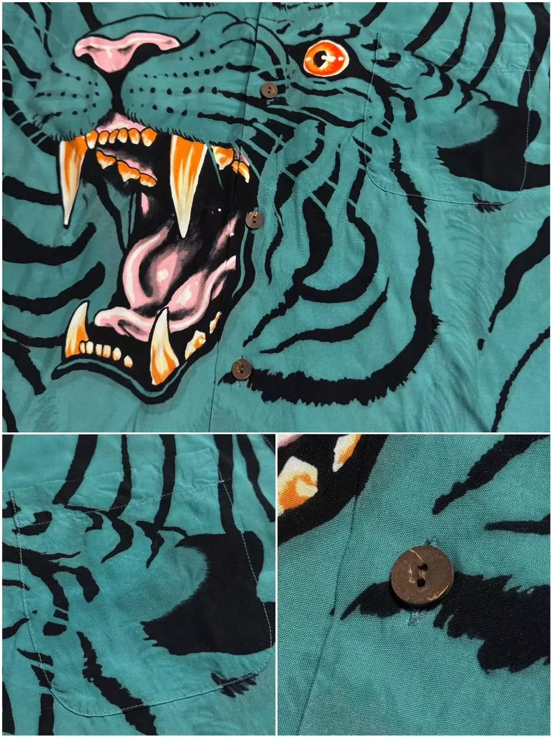 Wacko Maria Wacko maria 22SS Heavenly Tokyo Tiger Hawaiian Short Sleev Size US XL / EU 56 / 4 - 5 Thumbnail