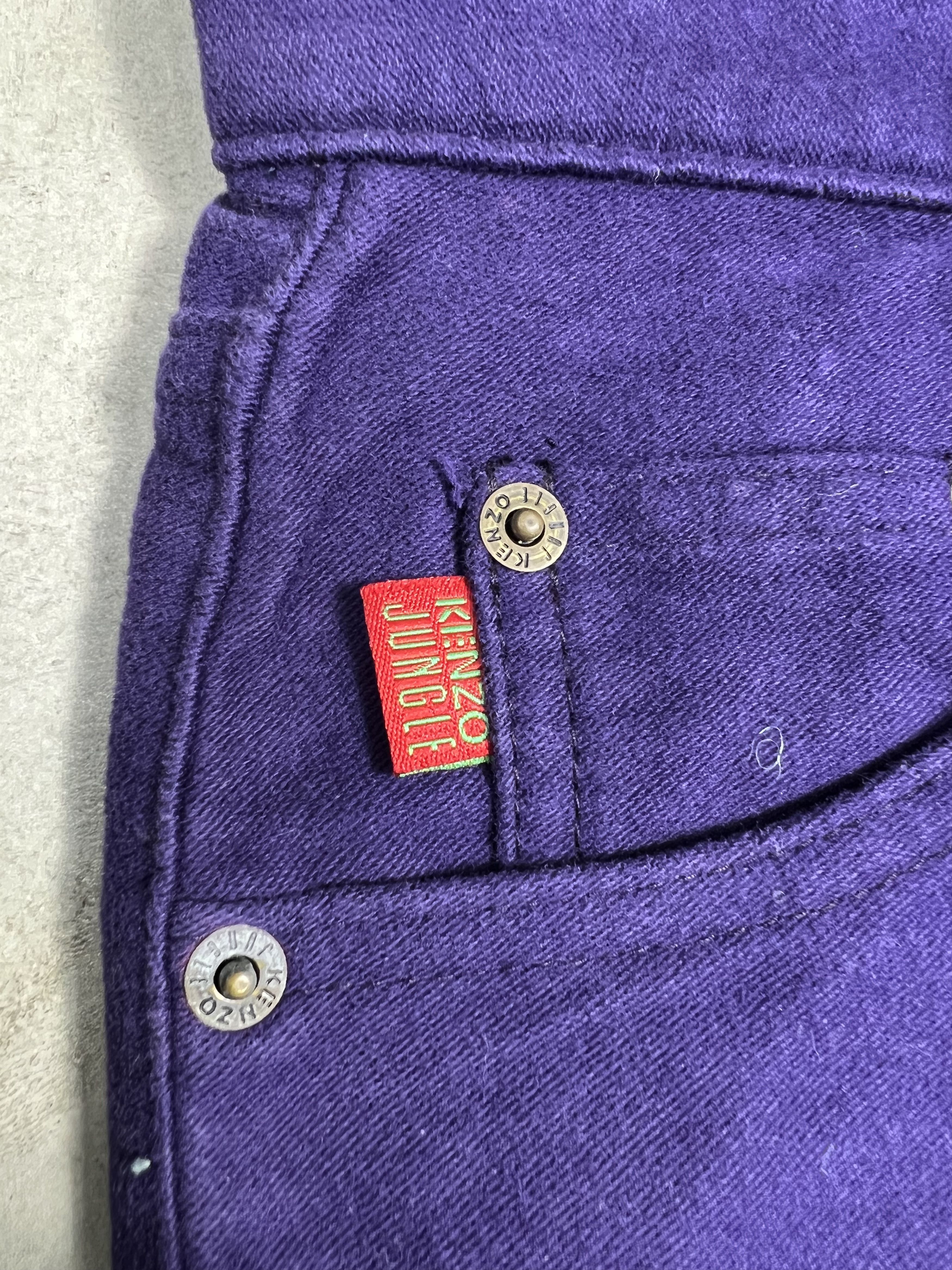 Kenzo KENZO Jungle Purple Denim GTMPT377 Size US 26 / EU 42 - 2 Thumbnail