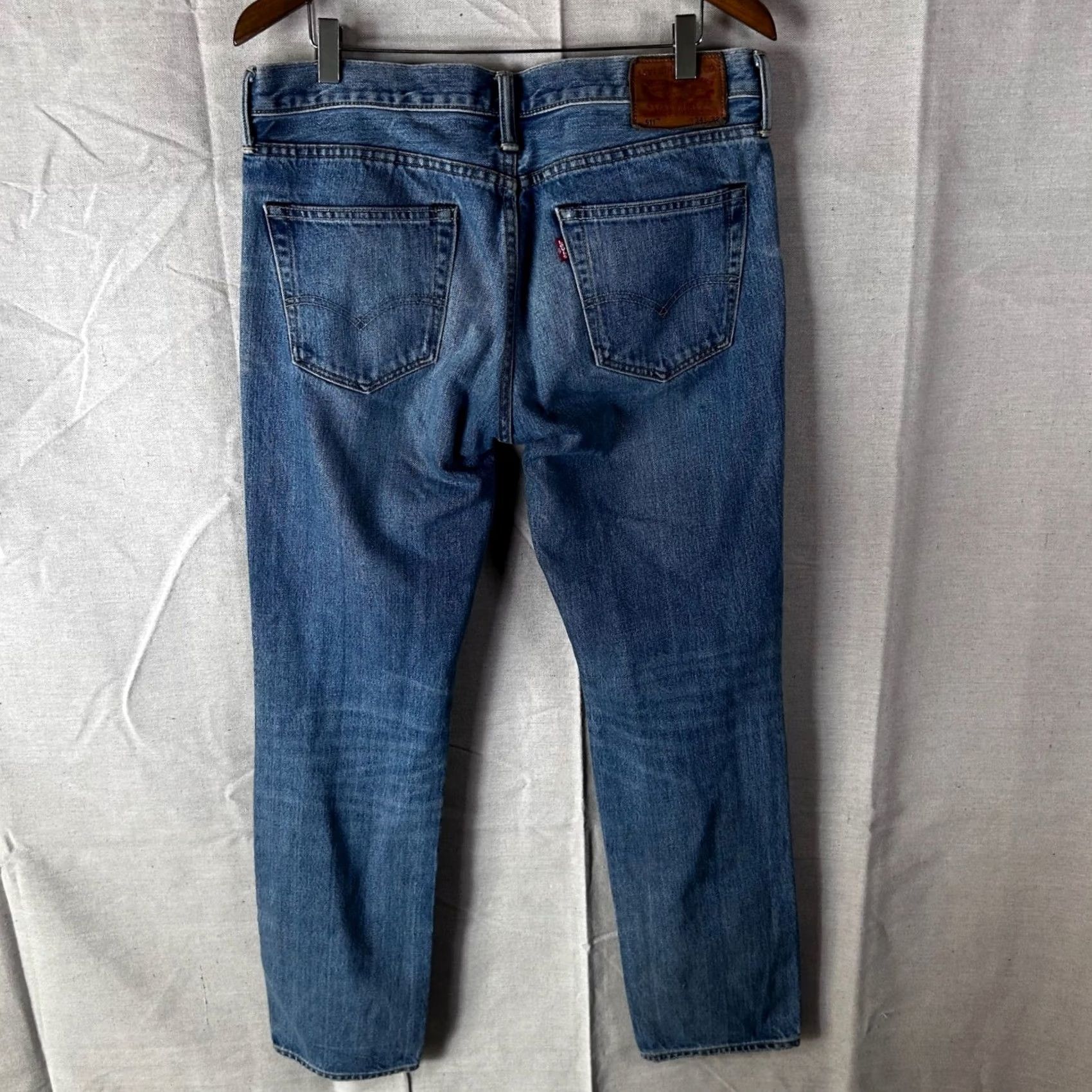 Levi's Levi's 511 Slim Fit Jeans Distressed Patchwork Blue Mens 34x31 Slim Straight Denim Distressed Pockets Patch Repair Size US 34 / EU 50 - 6 Thumbnail