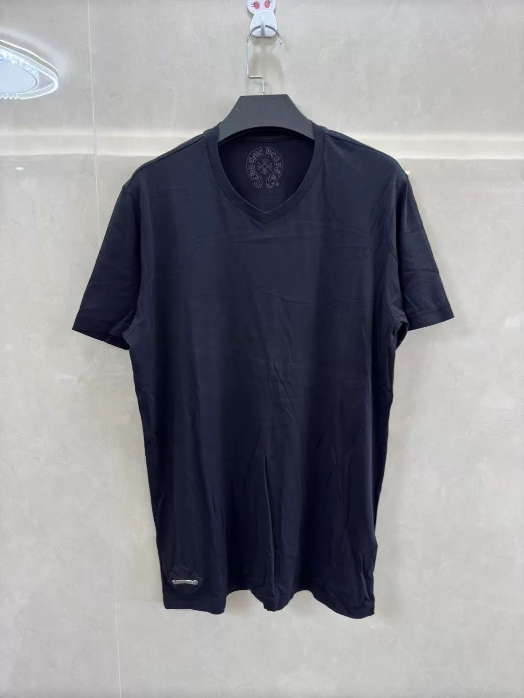 chrome hearts v-neck short sleeve t-shirt