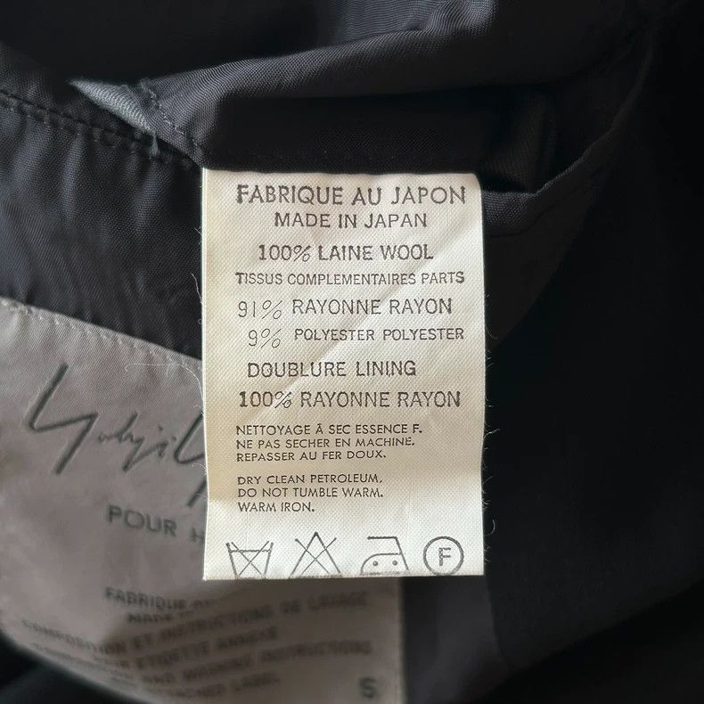Yohji Yamamoto Yohji Yamamoto Yohji Yamamoto Black Suit Jacket with Embro Size US S / EU 44-46 / 1 - 7 Thumbnail