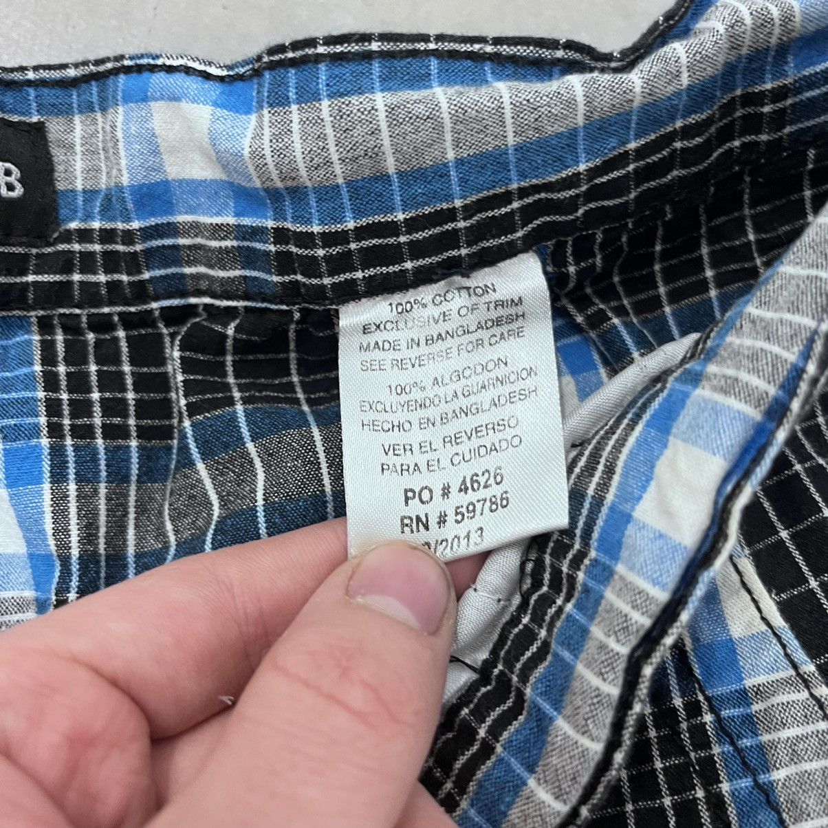 Beverly Hills Polo Club × Vintage Crazy Y2K Beverly Hills Polo Club Blue plaid shorts baggy 36 Size US 36 / EU 52 - 4 Thumbnail