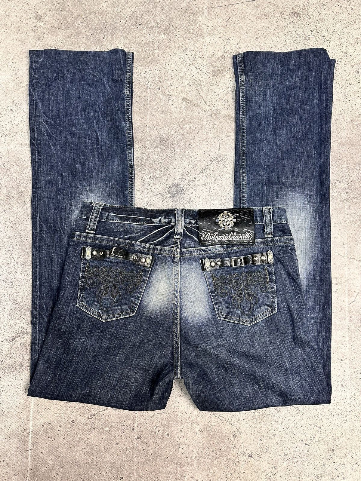Roberto Cavalli Roberto Cavalli blue denim pants vintage y2k Size 28" / US 6 / IT 42 - 15 Thumbnail