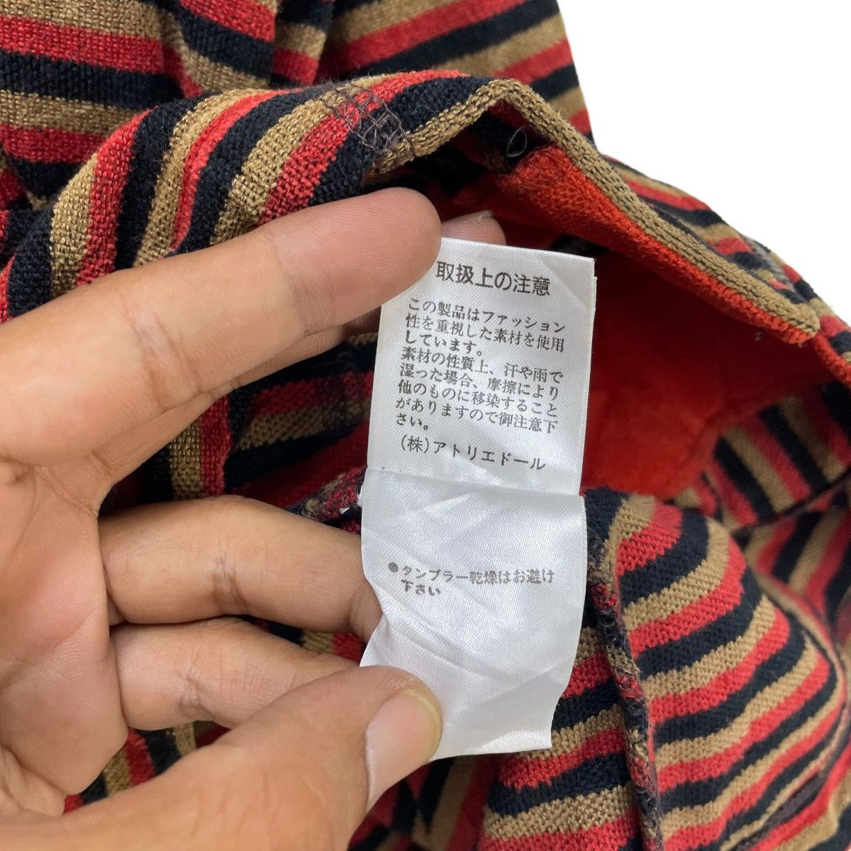 Japanese Brand × Vintage Japanese Brand Natalie Topyo Striped Hoody Jacket Size M / US 6-8 / IT 42-44 - 5 Thumbnail