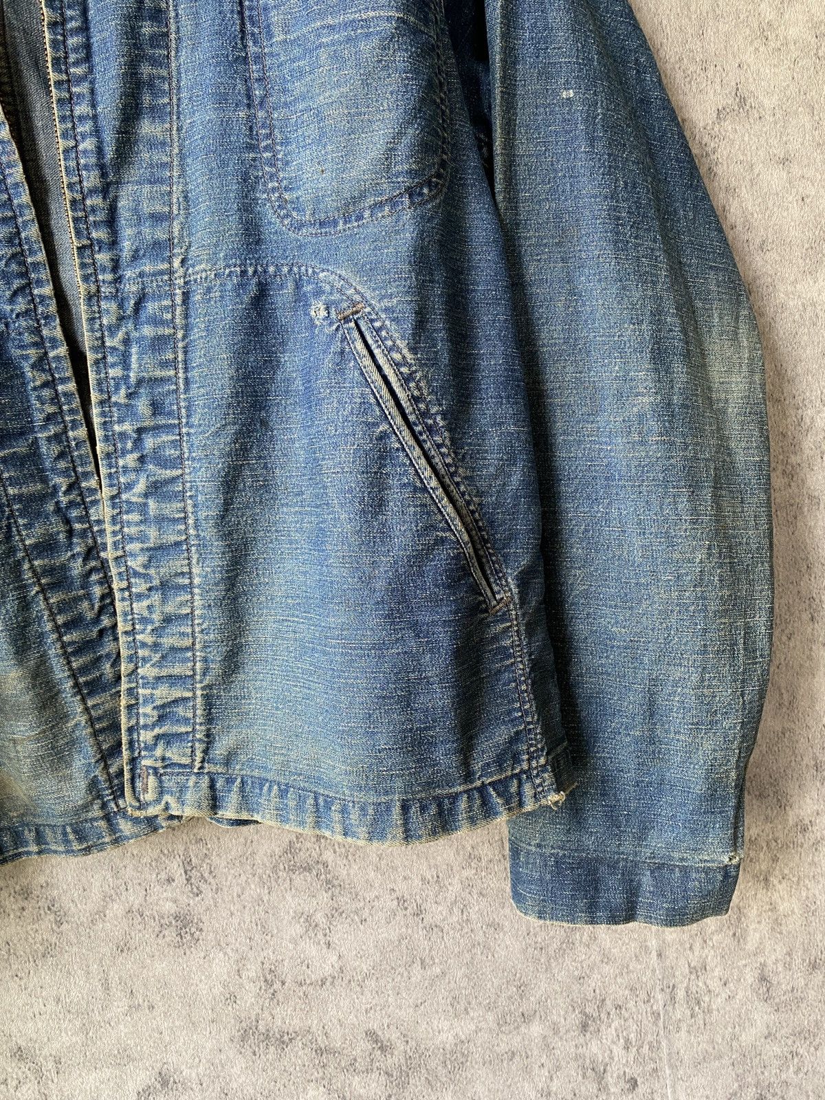 Naval Clothing Factory Vintage 50’s WMH HOFFMAN CONE MILLS Distressed Navy Jacket Size US L / EU 52-54 / 3 - 11 Thumbnail