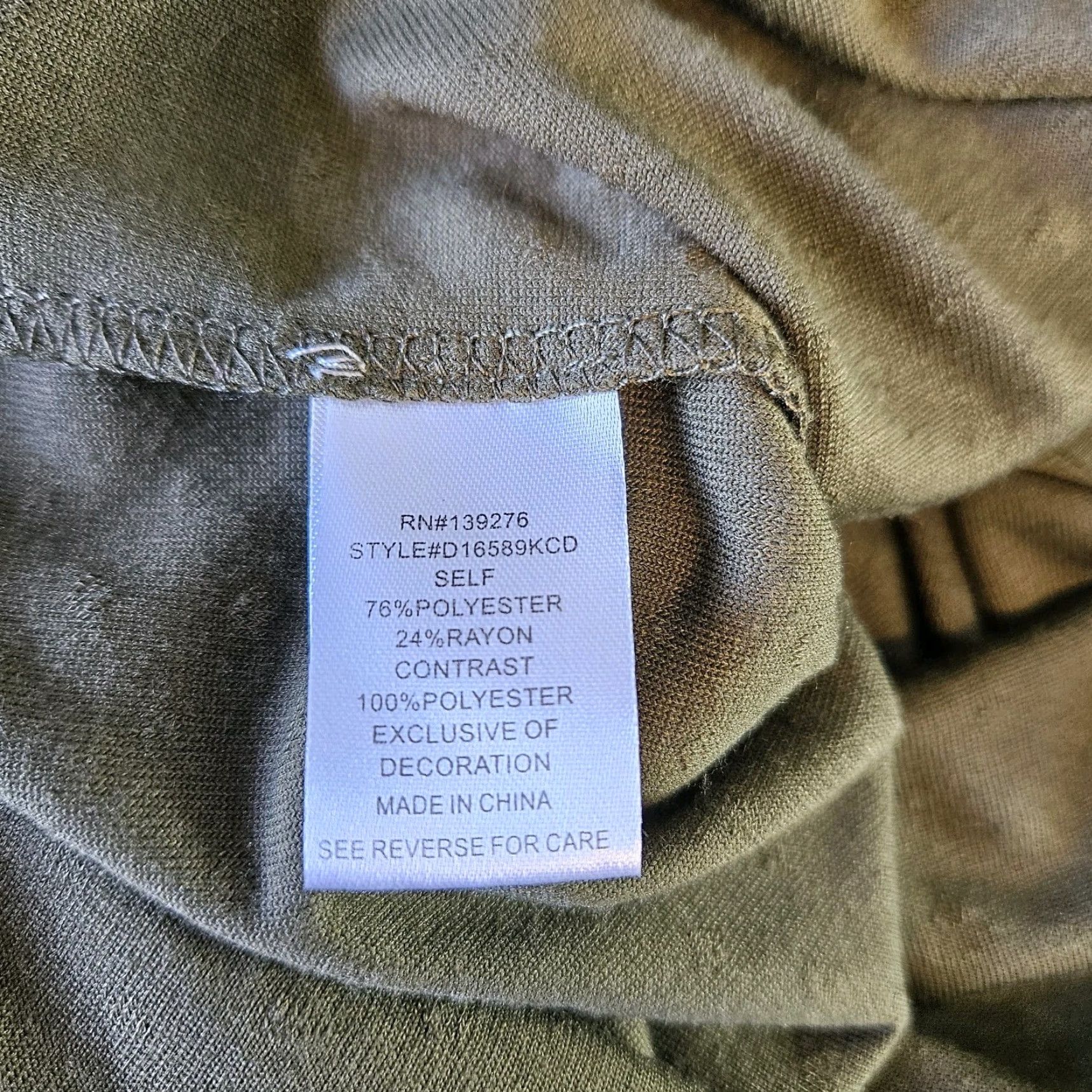 Olive Daniel Rainn Womens Top Sz S Olive Green Long Sleeve Swiss Dot Pleated Blouse Mens Womens Size S / US 4 / IT 40 - 4 Thumbnail