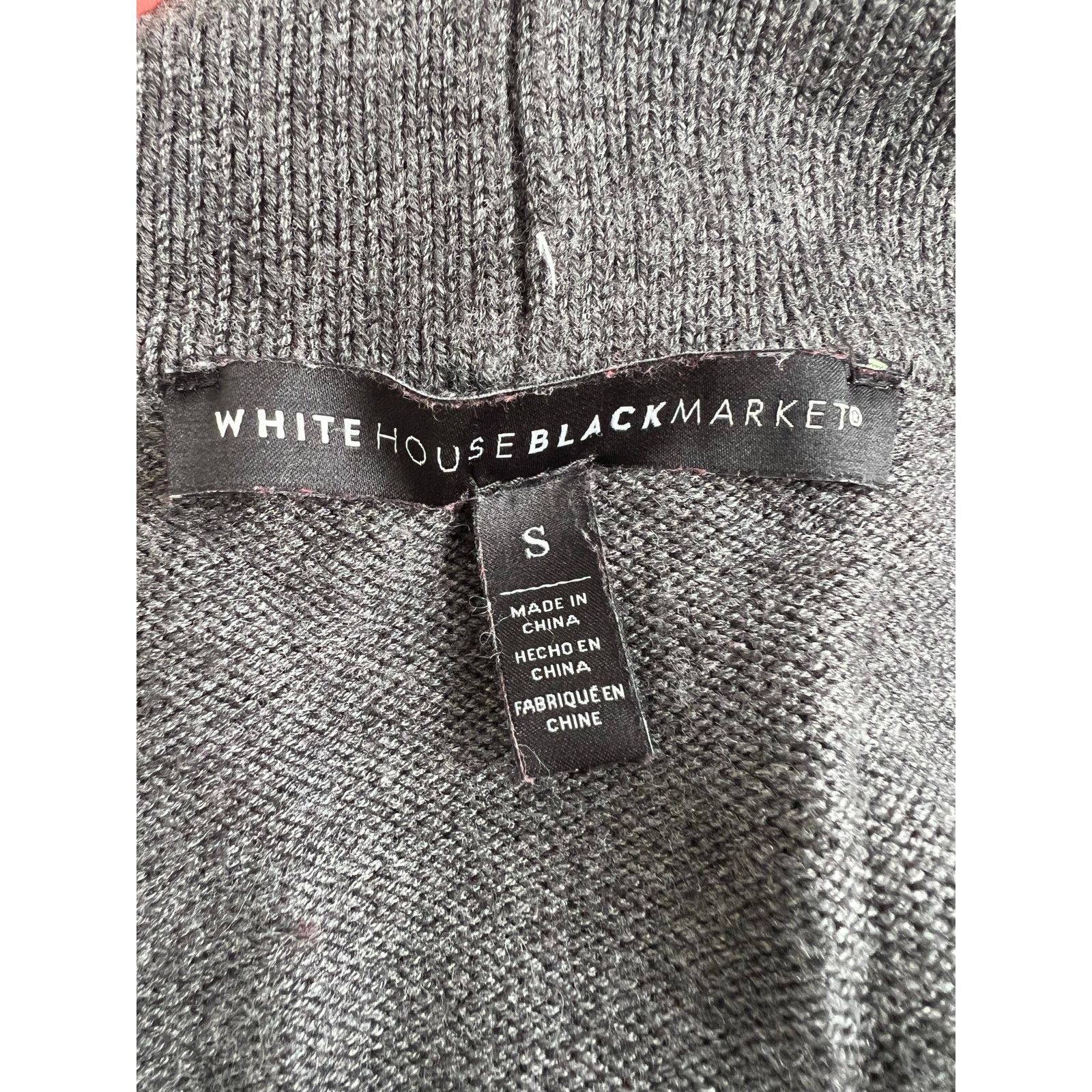 White House Black Market White House Black Market Gray 3/4 Cardigan Small Size S / US 4 / IT 40 - 5 Thumbnail
