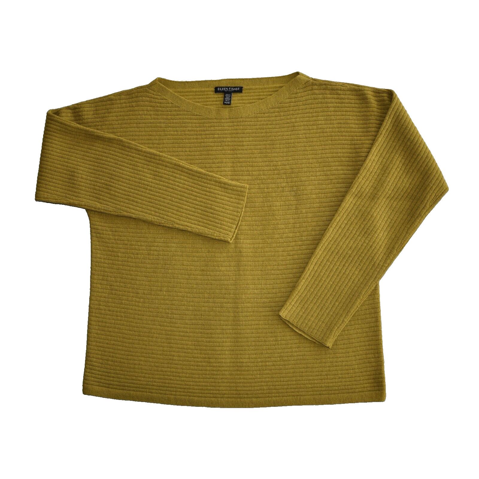 Eileen Fisher EILEEN FISHER Ribbed Knit Wool Boxy Pullover Sweater Size PS Size S / US 4 / IT 40 - 4 Thumbnail