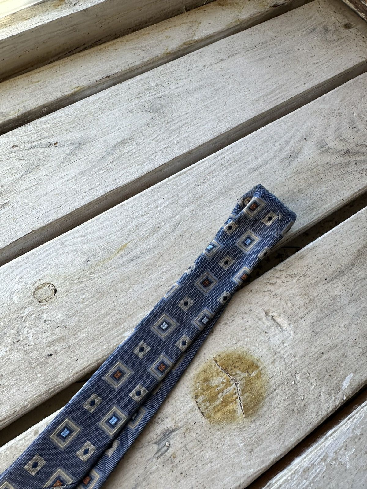 Designer × Hugo Boss 🚨RARE Hugo Boss Tie old money style Blue luxury monogram Size ONE SIZE - 6 Thumbnail