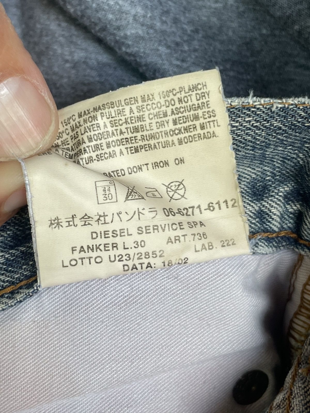 Diesel Y2K Diesel Fanker Jean Size US 34 / EU 50 - 6 Thumbnail