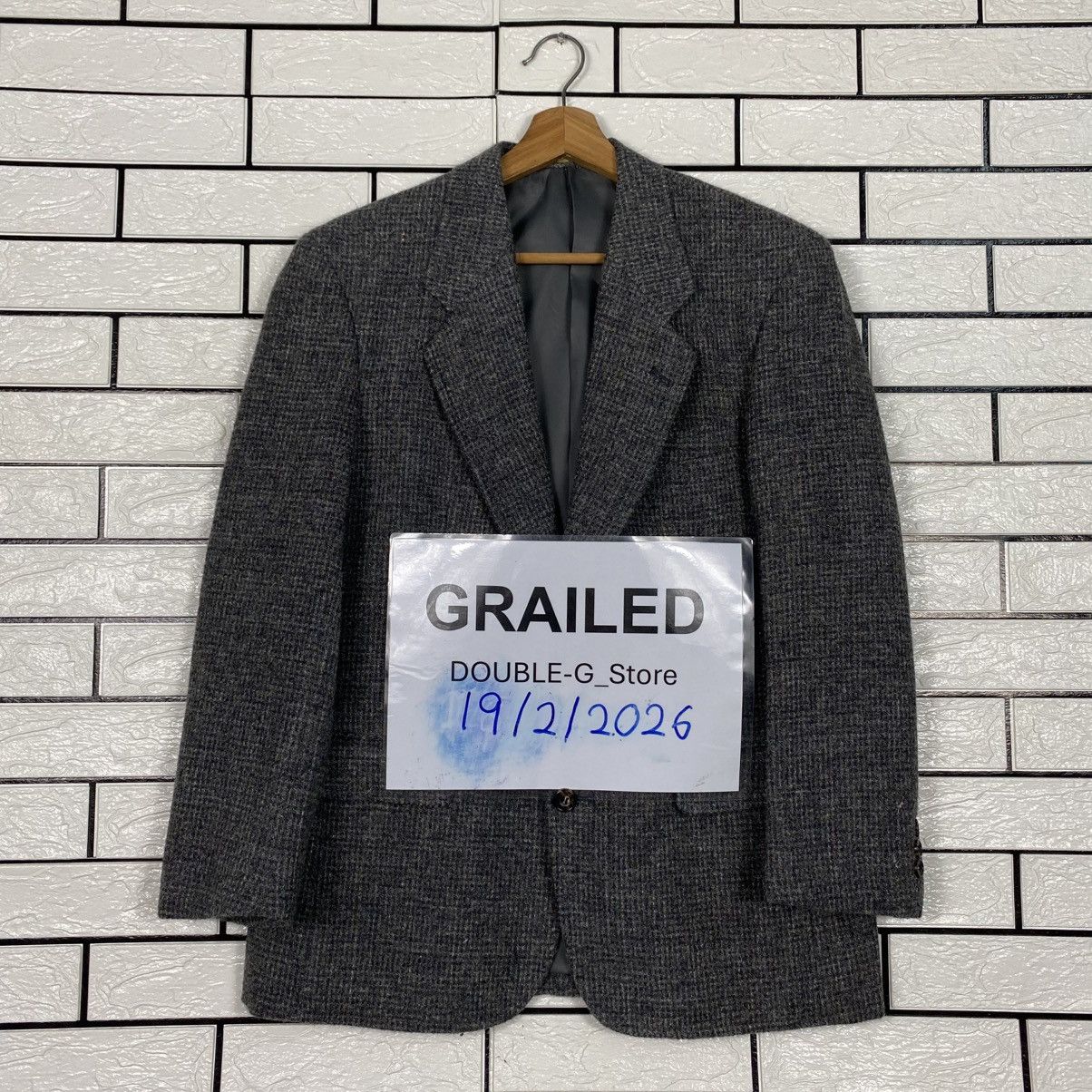 Harris Tweed 📌Vintage Wool Jacket Harris Tweed Herringbone Size US M / EU 48-50 / 2 - 1 Thumbnail