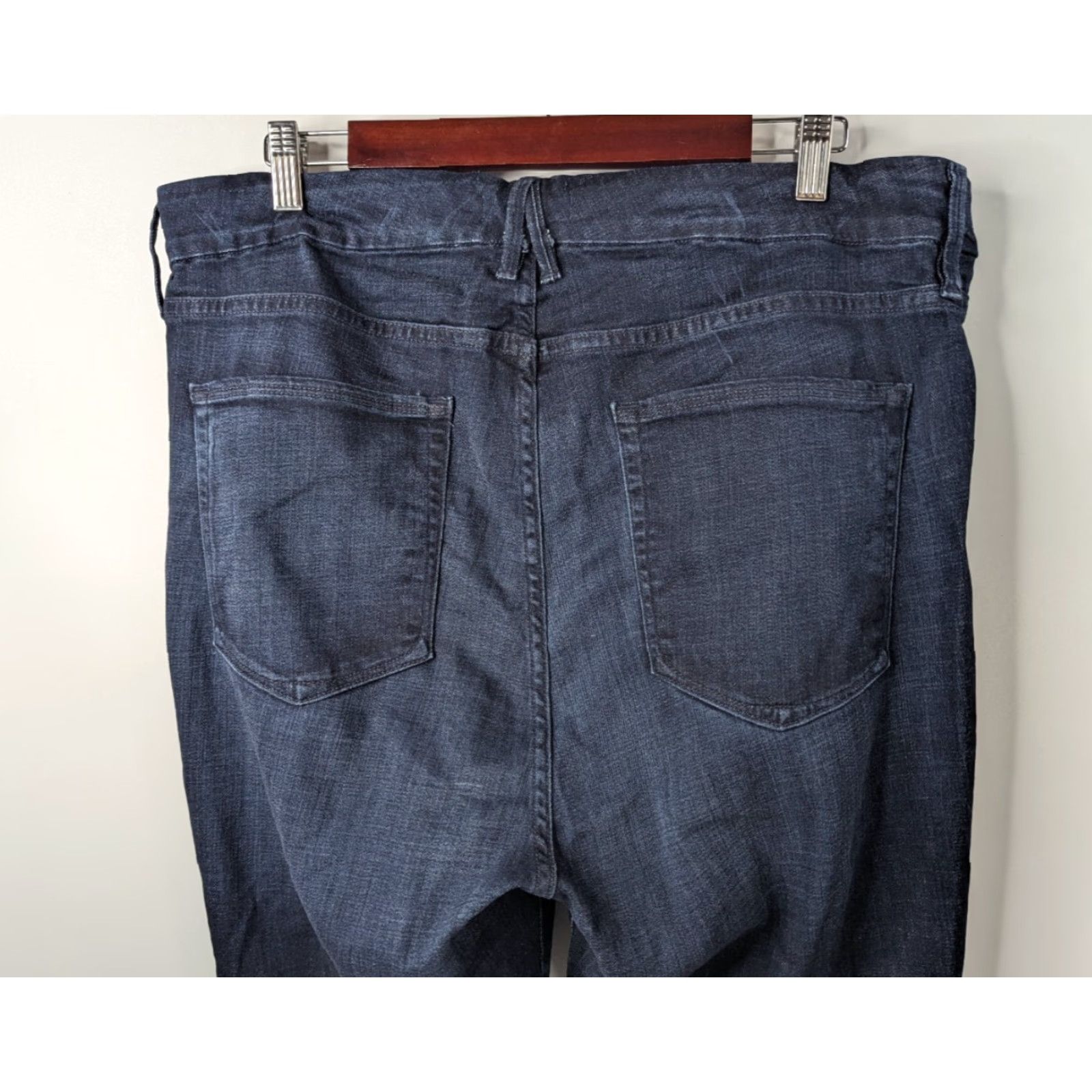 Good American Good American Dark Wash Good Waist High Rise Stretch Denim Jeans Sz 22 GAGWC103 Size 40" / US 18 - 6 Thumbnail