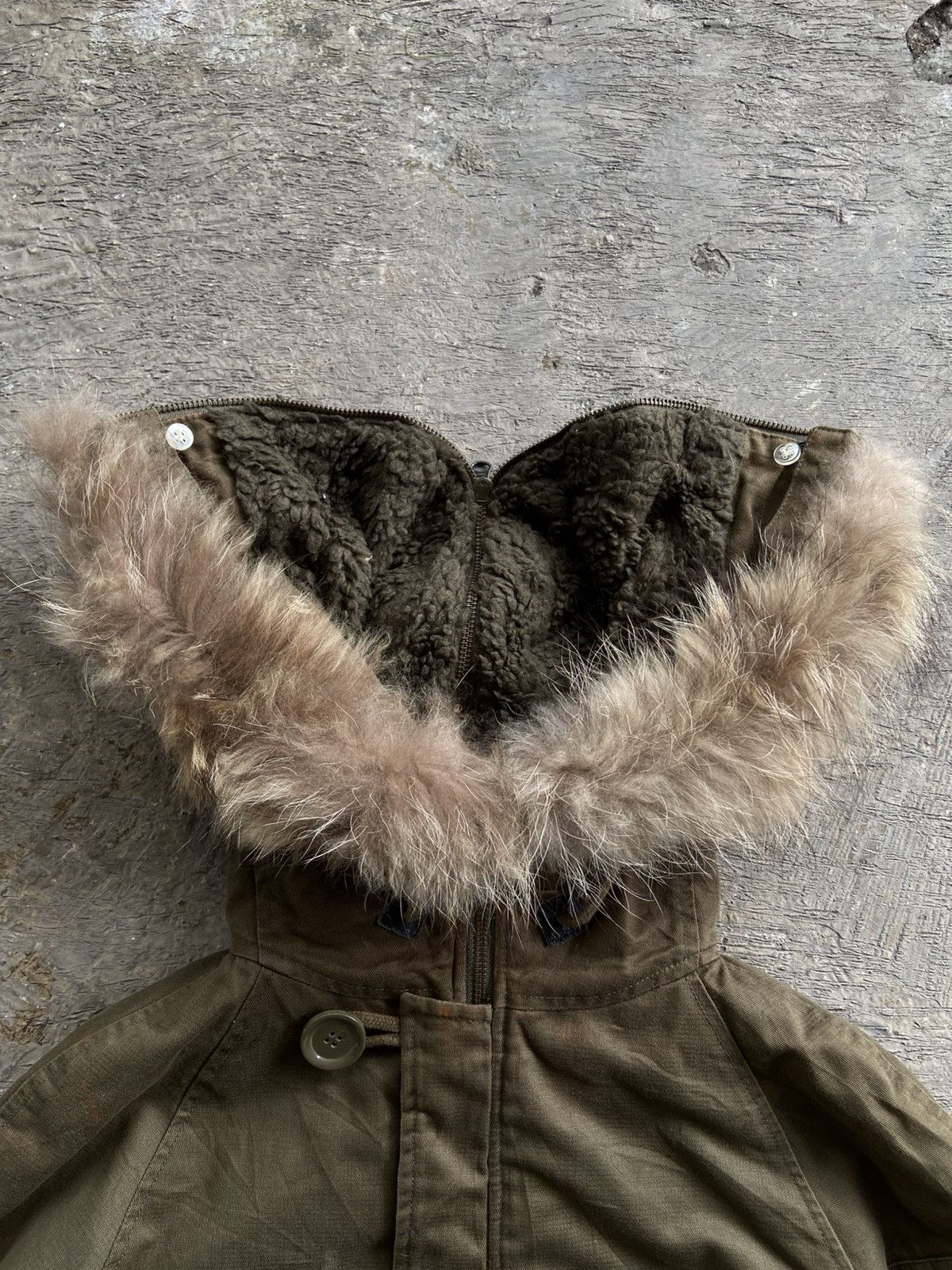 Beams Japan 2000s Beams Boy - Vkei Apocalypse Style Racoon Fur Jacket Size US M / EU 48-50 / 2 - 4 Thumbnail