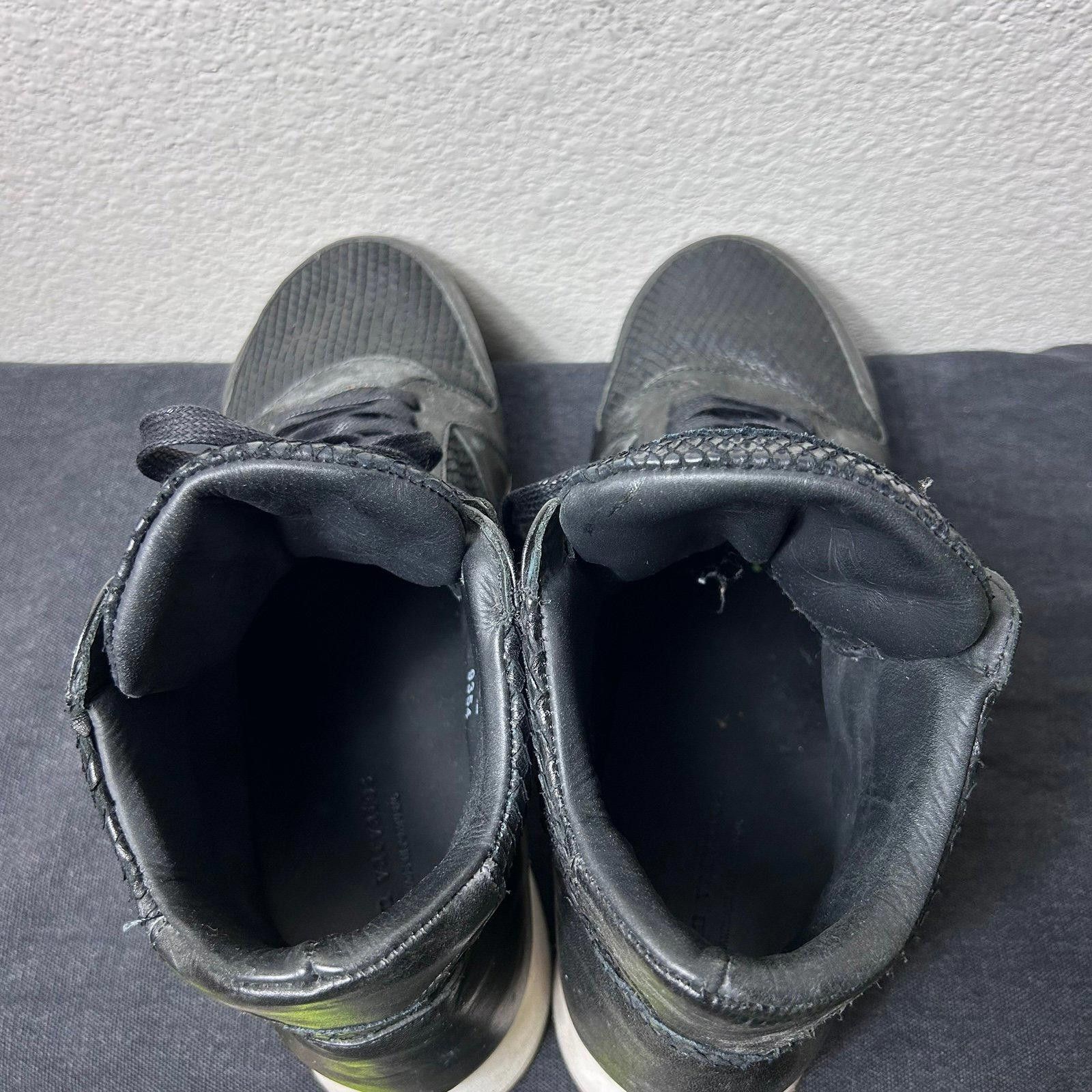 John Varvatos John Varvatos Trainer Mid – Black Textured Leather Size US 11 / EU 44 - 5 Thumbnail