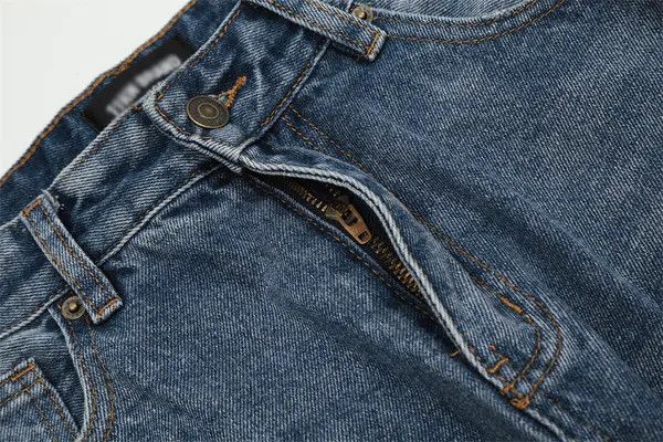 Japanese Brand Aya Men's American loose straight washed distressed jeans Size US 32 / EU 48 - 5 Thumbnail