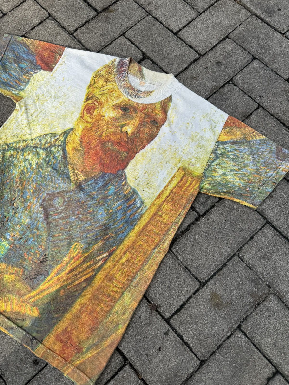 Vintage Vintage Vincent van Gogh all over Print Tshirt Size US M / EU 48-50 / 2 - 3 Thumbnail