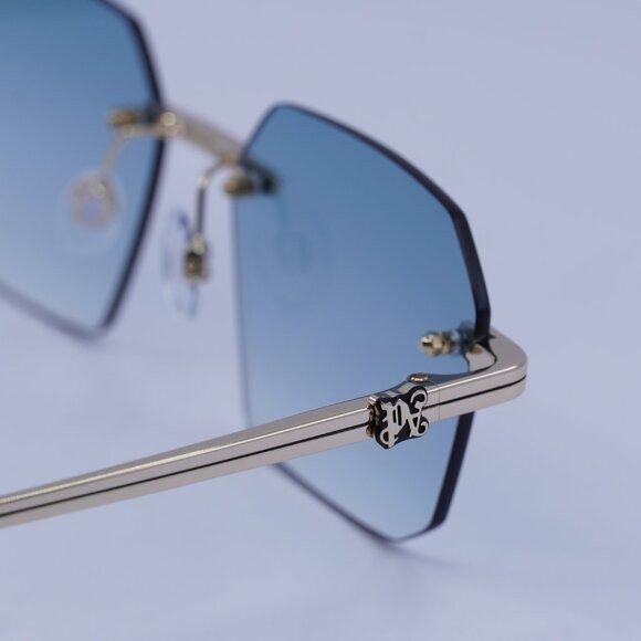 Palm Angels Palm Angels PERI10G QUARTZ 7644 Sunglasses Gold Geometric Size ONE SIZE - 9 Thumbnail
