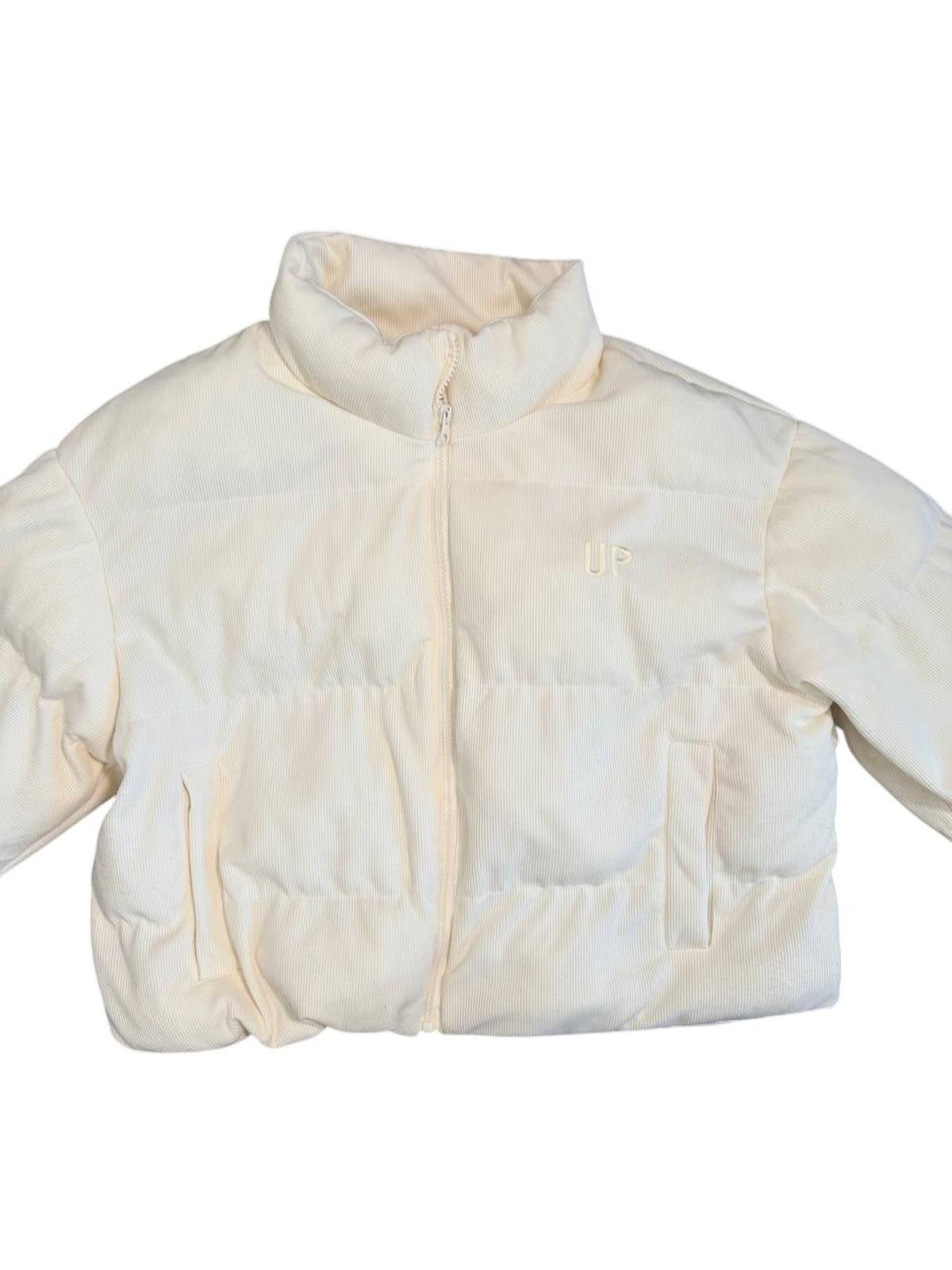 Daytona Dazy Off-White Corduroy Puffer Jacket – Size L Size L / US 10 / IT 46 - 2 Thumbnail