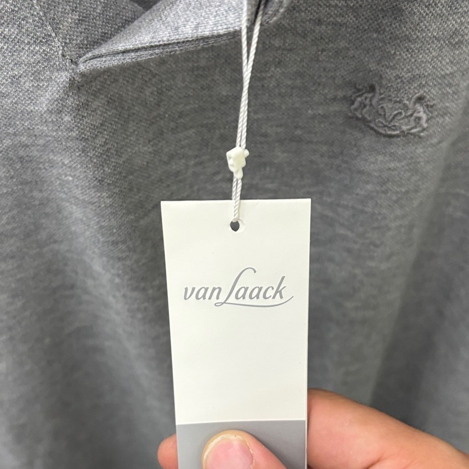 Other NWT Van Laack Classic Gray Polo Shirt Navy Accents Size L Size US L / EU 52-54 / 3 - 2 Thumbnail