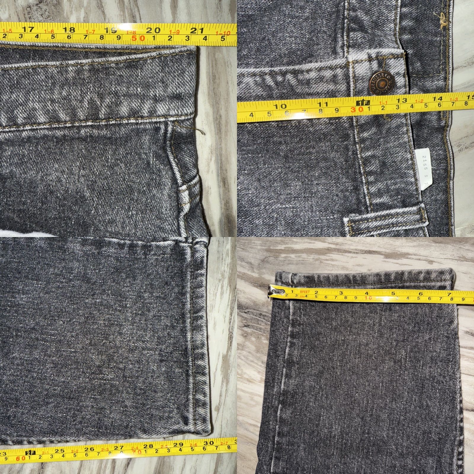 Levi's VINTAGE Levi's 550 Jeans Men 42X30 Black Relaxed Fit Tapered Leg Stone Wash 90s Mens Jeans Size US 42 / EU 58 - 9 Thumbnail