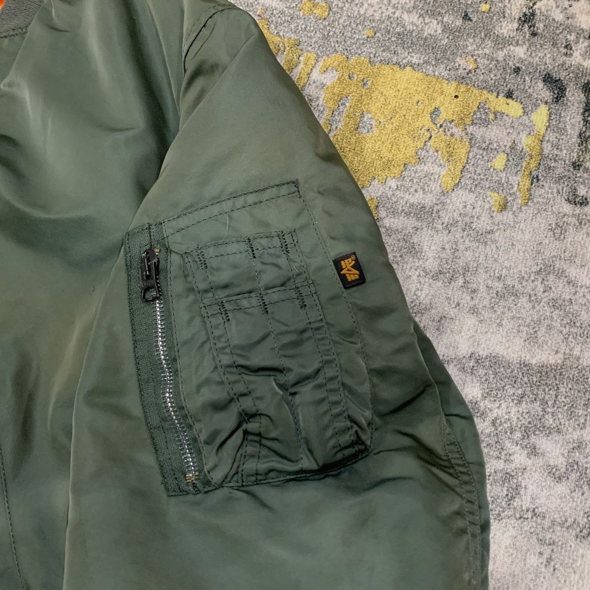 Alpha Industries Vintage USAF MA 1 Reversible Flight Bomber Jacket Size US M / EU 48-50 / 2 - 6 Thumbnail