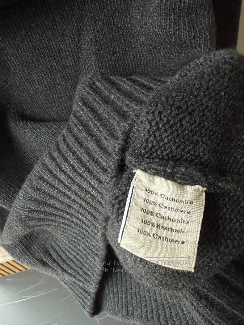 Hermes Hermes Carbon Gray Cashmere Mid-Sleeve Men's Pullover Swea Size US XL / EU 56 / 4 - 8 Thumbnail