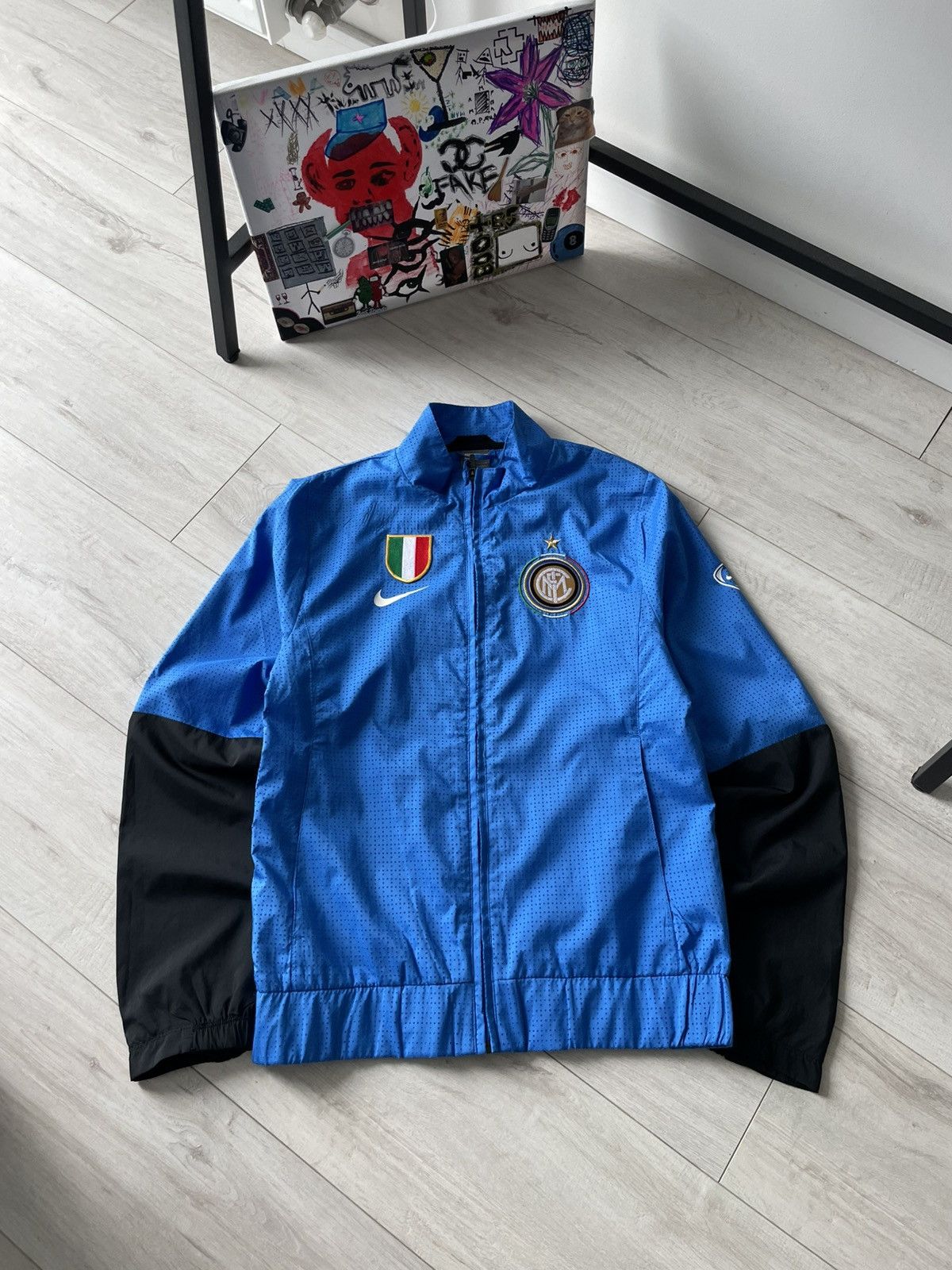 Nike Vintage Nike Inter Milan 2009/2010 Woven Warm-Up Jacket RARE Size US S / EU 44-46 / 1 - 1 Thumbnail