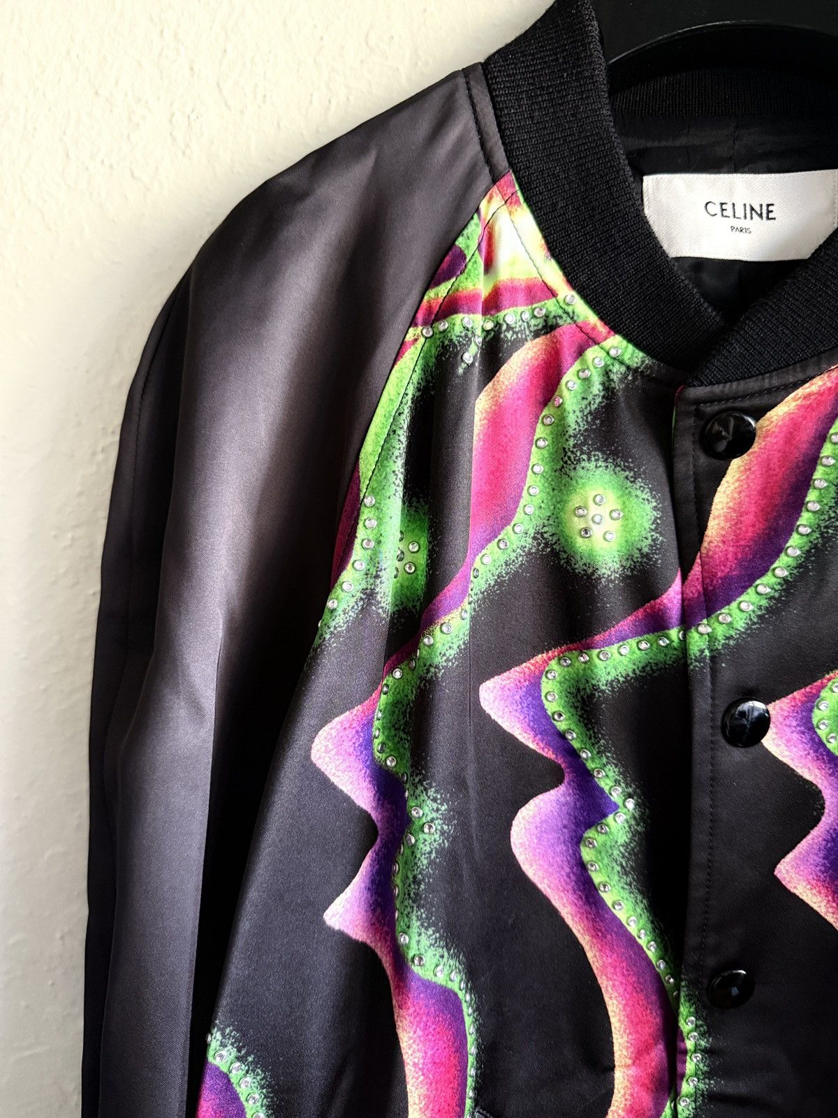 Celine × Hedi Slimane SS22 Celine studded souvenir teddy jacket Hedi Slimane 48 Size US M / EU 48-50 / 2 - 3 Thumbnail