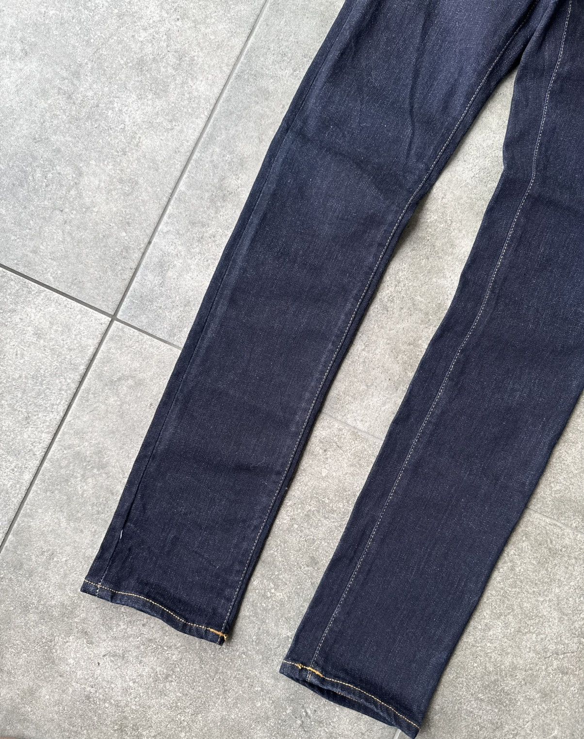 Acne Studios Acne Jeans Navy Skinny Jeans Needle Soft Raw Jeans Size 24" / US 00 / IT 34 - 3 Thumbnail