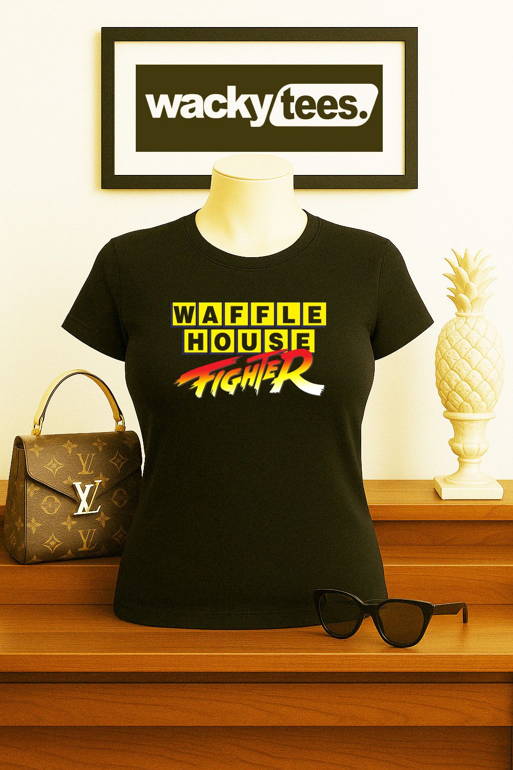 Other Waffle House Fighter Funny Fight Crew Graphic Tee Shirt Size US S / EU 44-46 / 1 - 5 Thumbnail