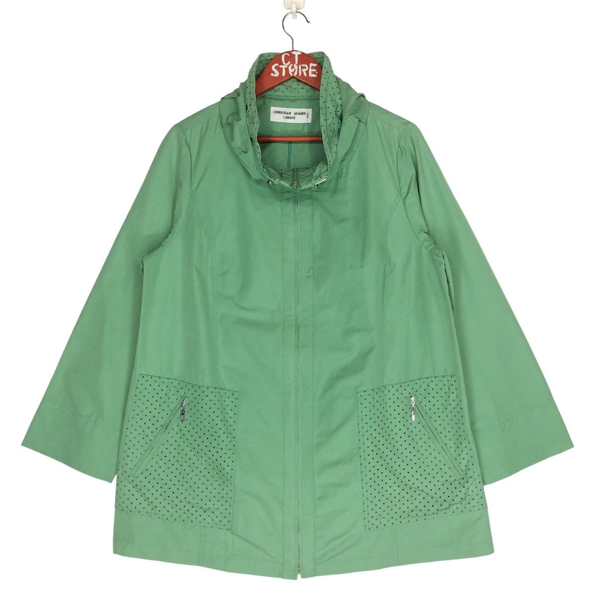 Designer Christian Aujard Liberte Zip Up Light Jacket Size L / US 10 / IT 46 - 1 Thumbnail