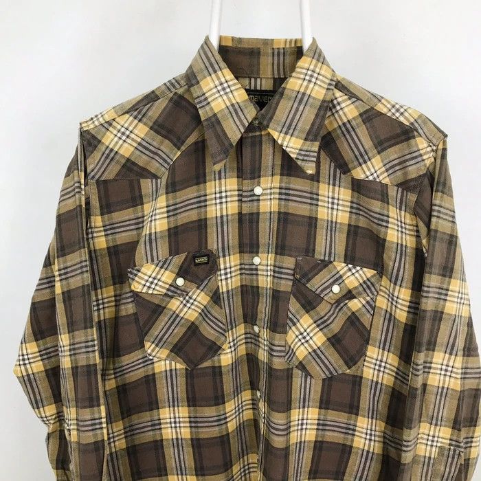 Vintage (SY0265) VTG MAVERICK WESTERN COWBOY FLANNEL SHIRTS Size US M / EU 48-50 / 2 - 2 Thumbnail