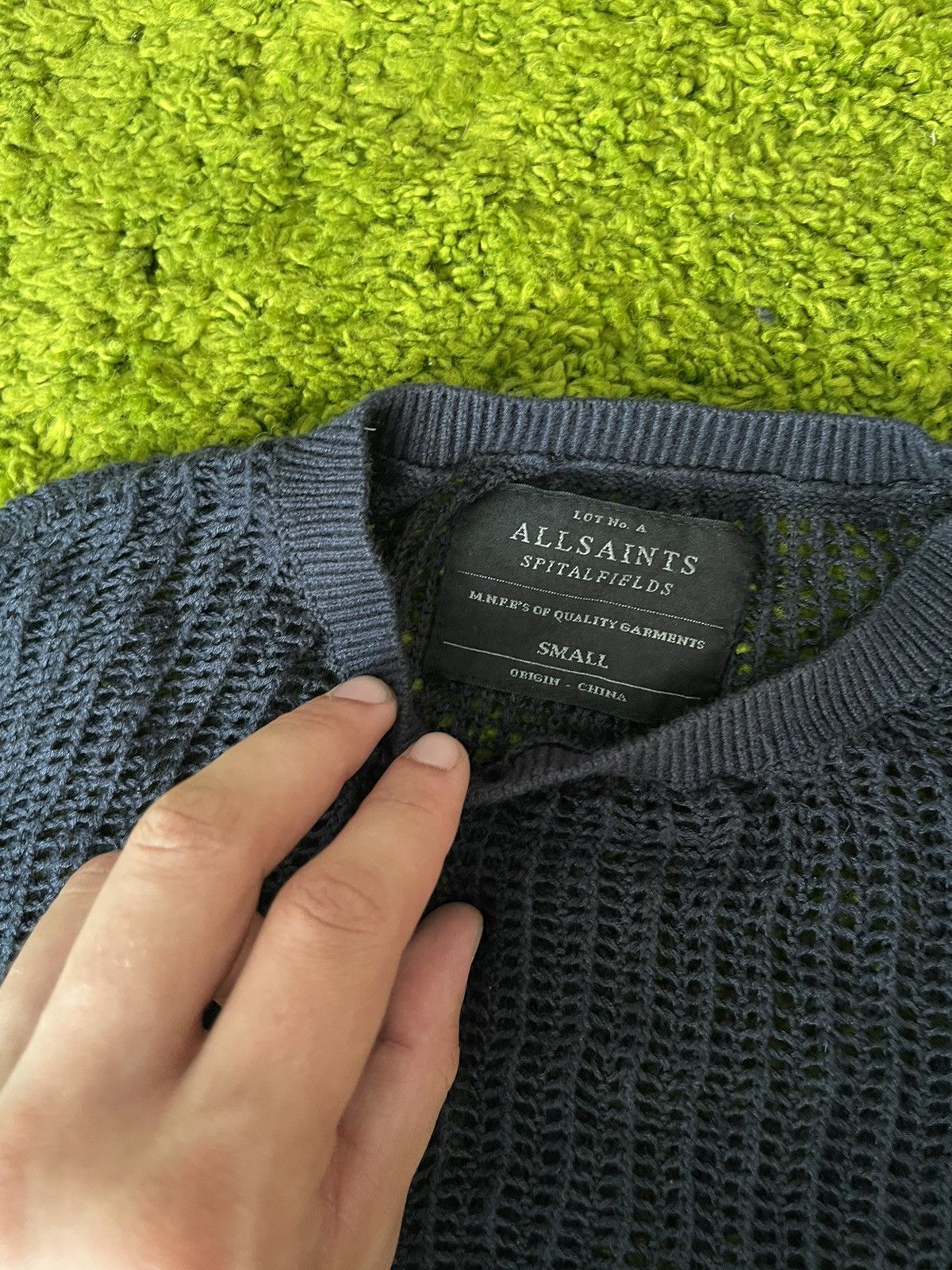 Allsaints × Designer AllSaints avant garde mesh longsleeve Size US S / EU 44-46 / 1 - 2 Thumbnail
