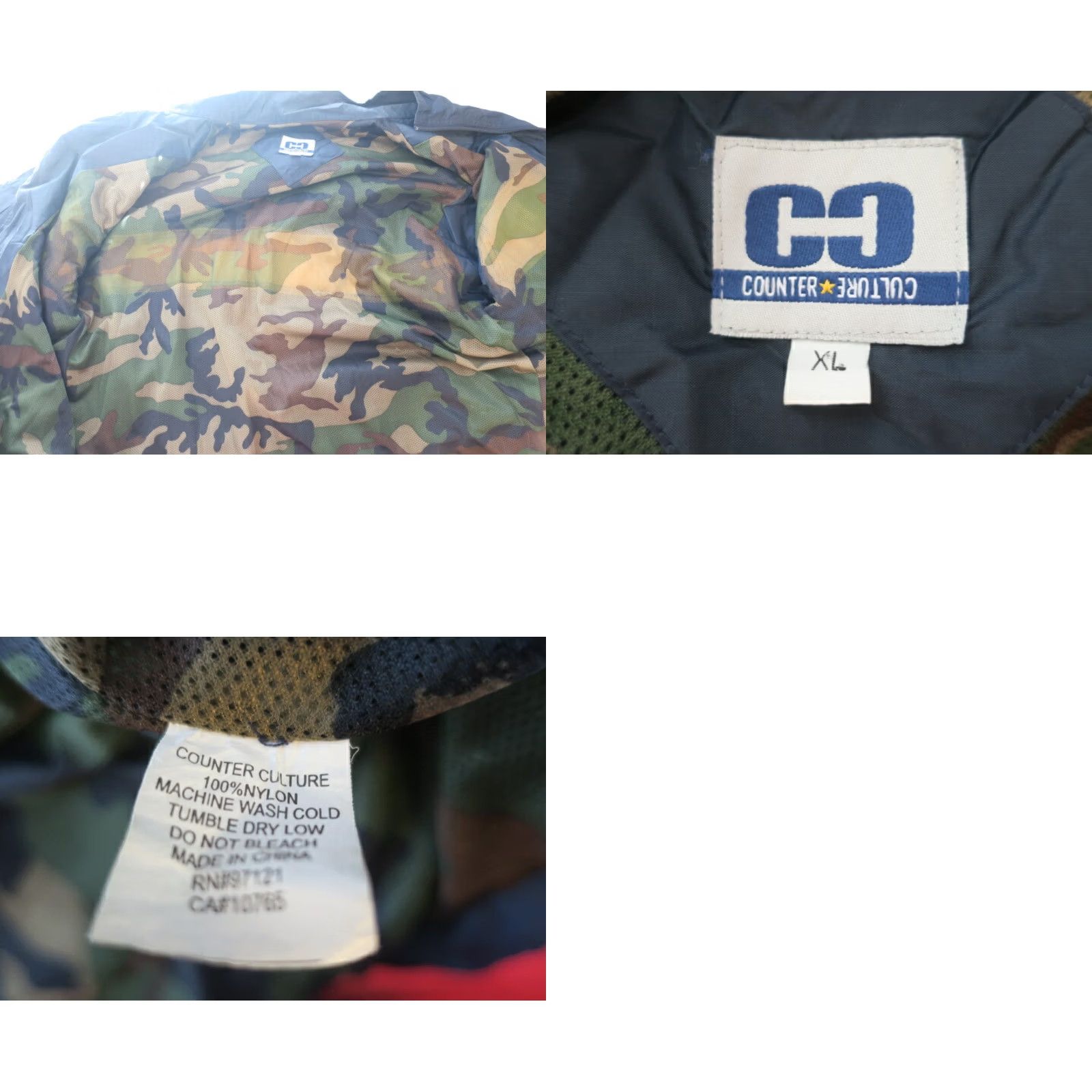Vintage VINTAGE Counter Culture Windbreaker Jacket XL Blue 90s Skate Surf Zip Mens Dark Blue Size US XL / EU 56 / 4 - 8 Thumbnail